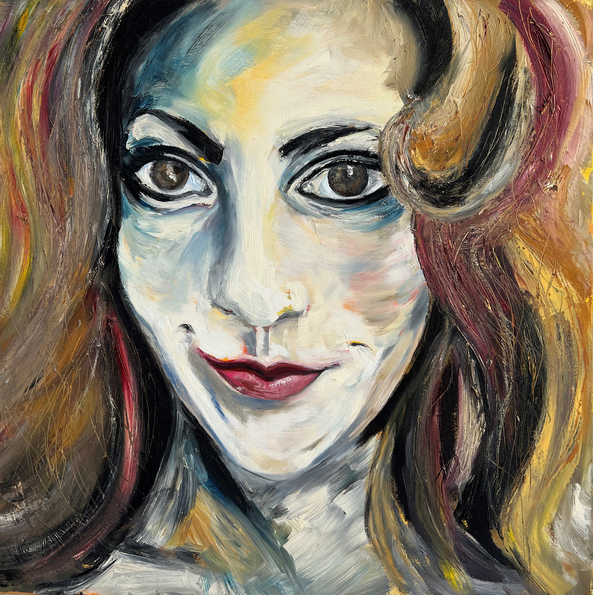 "Anuschka" | Mischtechnik auf Leinwand | 60x60 cm