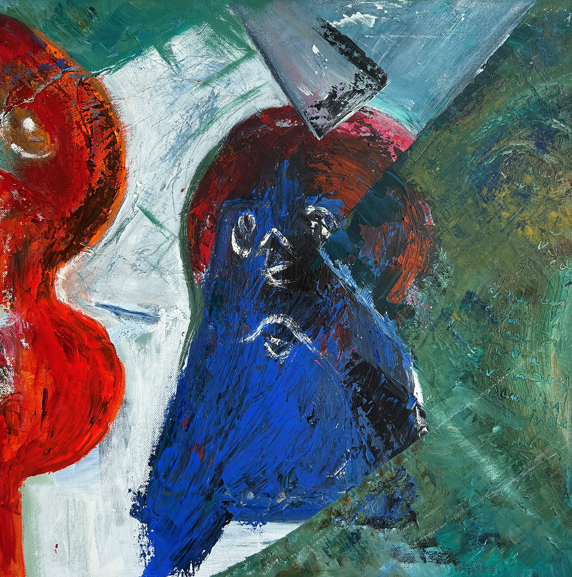 Ohne Titel | Mischtechnik auf Leinwand | 50x50 cm