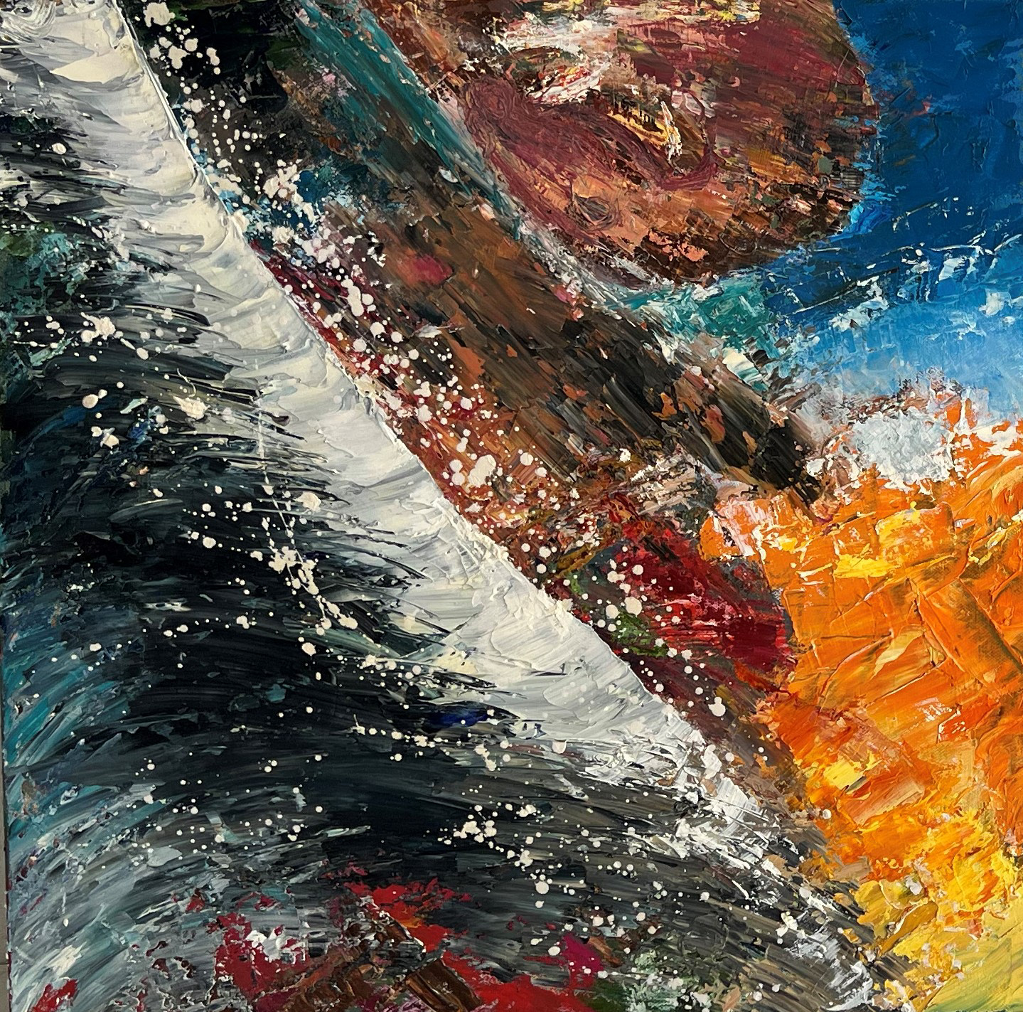 Ohne Titel | Mischtechnik auf Leinwand | 50x50 cm