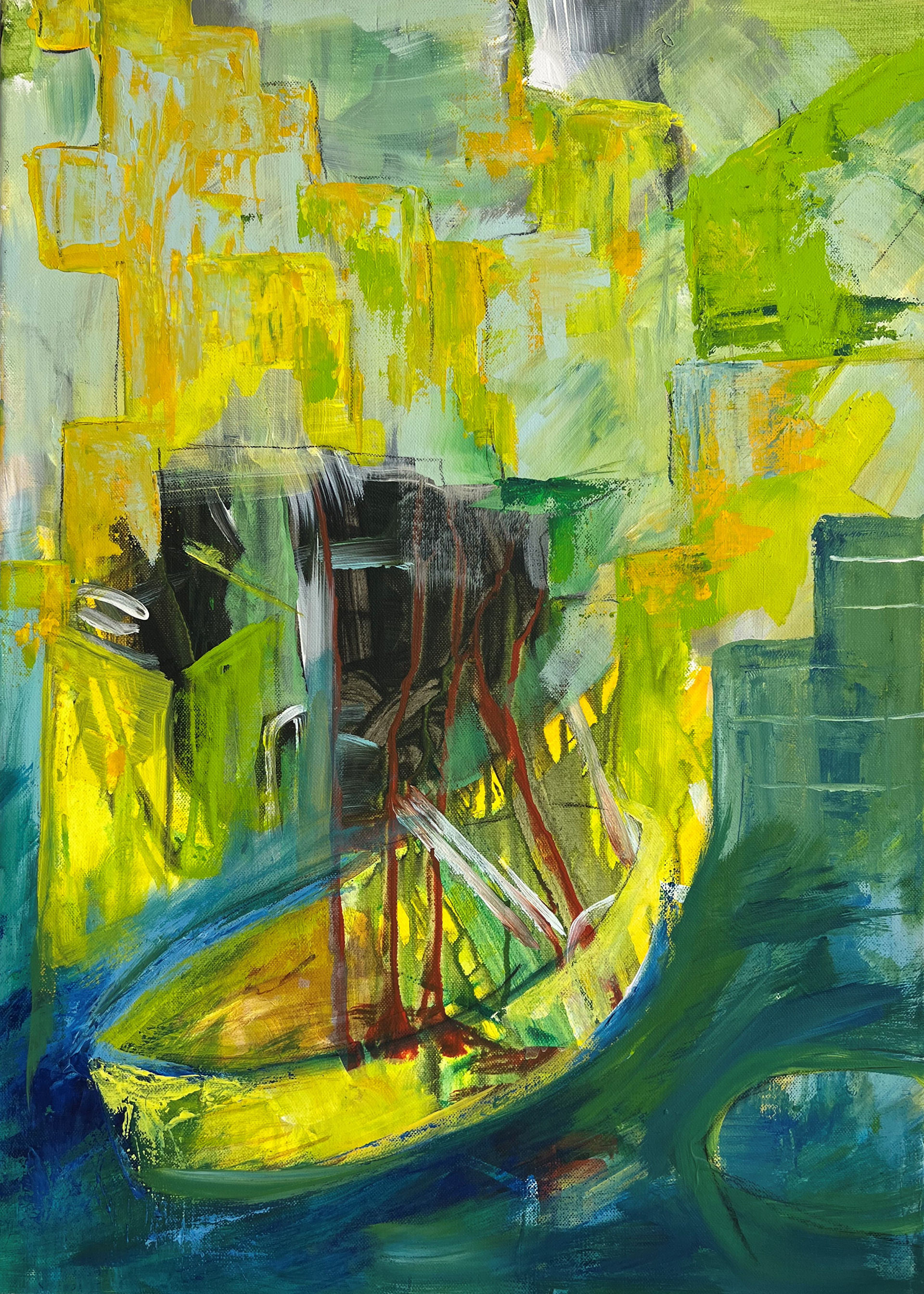 Ohne Titel | Mischtechnik auf Leinwand | 50x70 cm