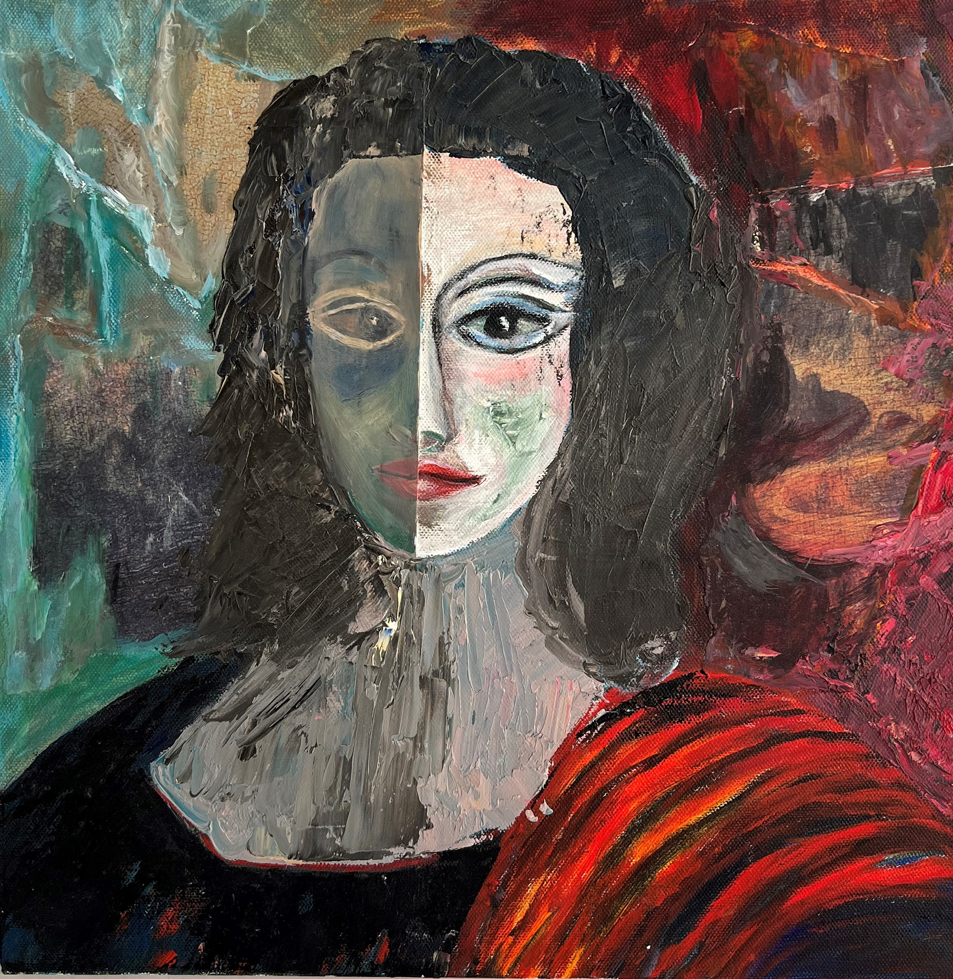 Ohne Titel | Mischtechnik auf Leinwand | 40x40 cm