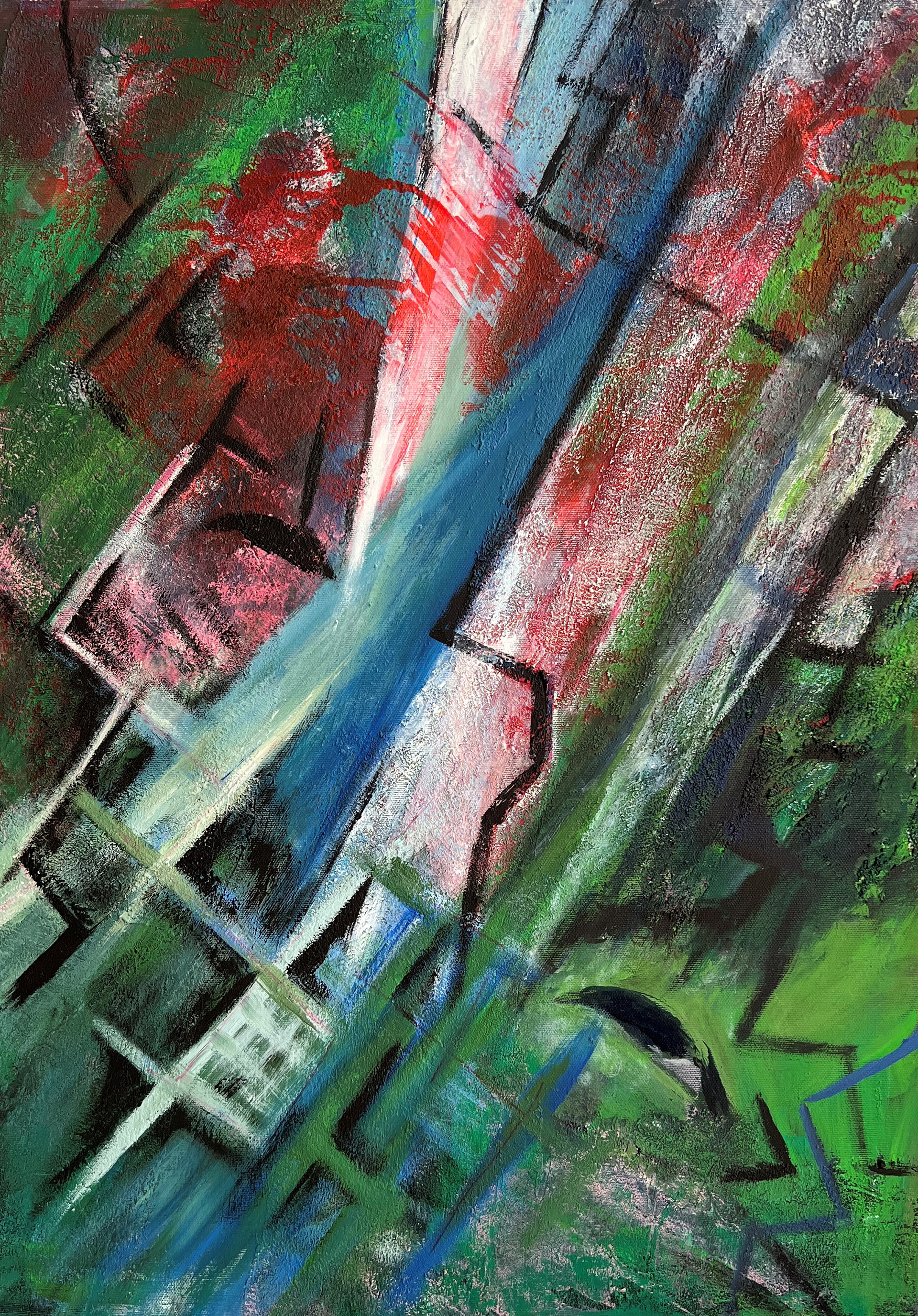 Ohne Titel | Mischtechnik auf Leinwand | 50x70 cm