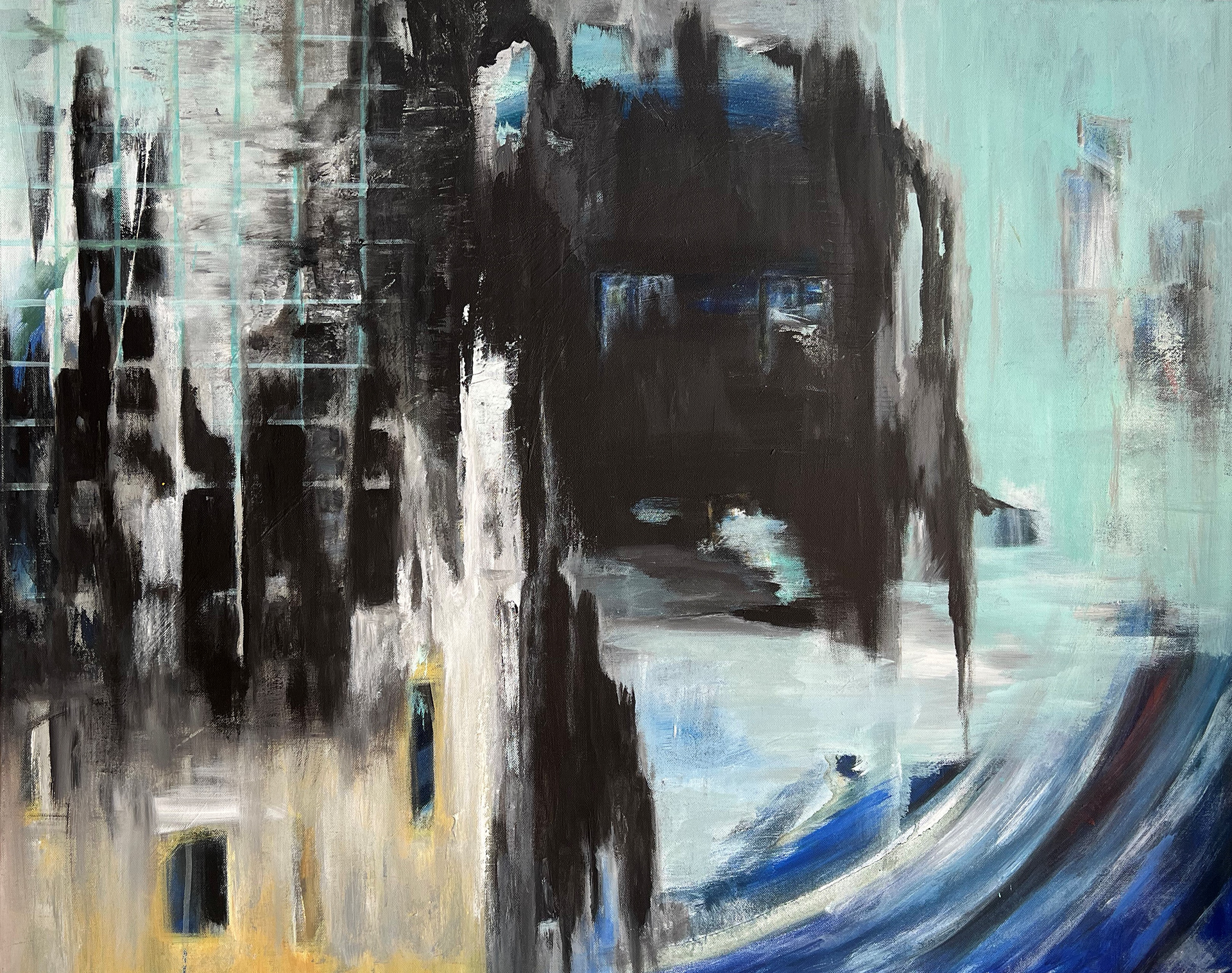 Ohne Titel | Mischtechnik auf Leinwand | 100x80 cm