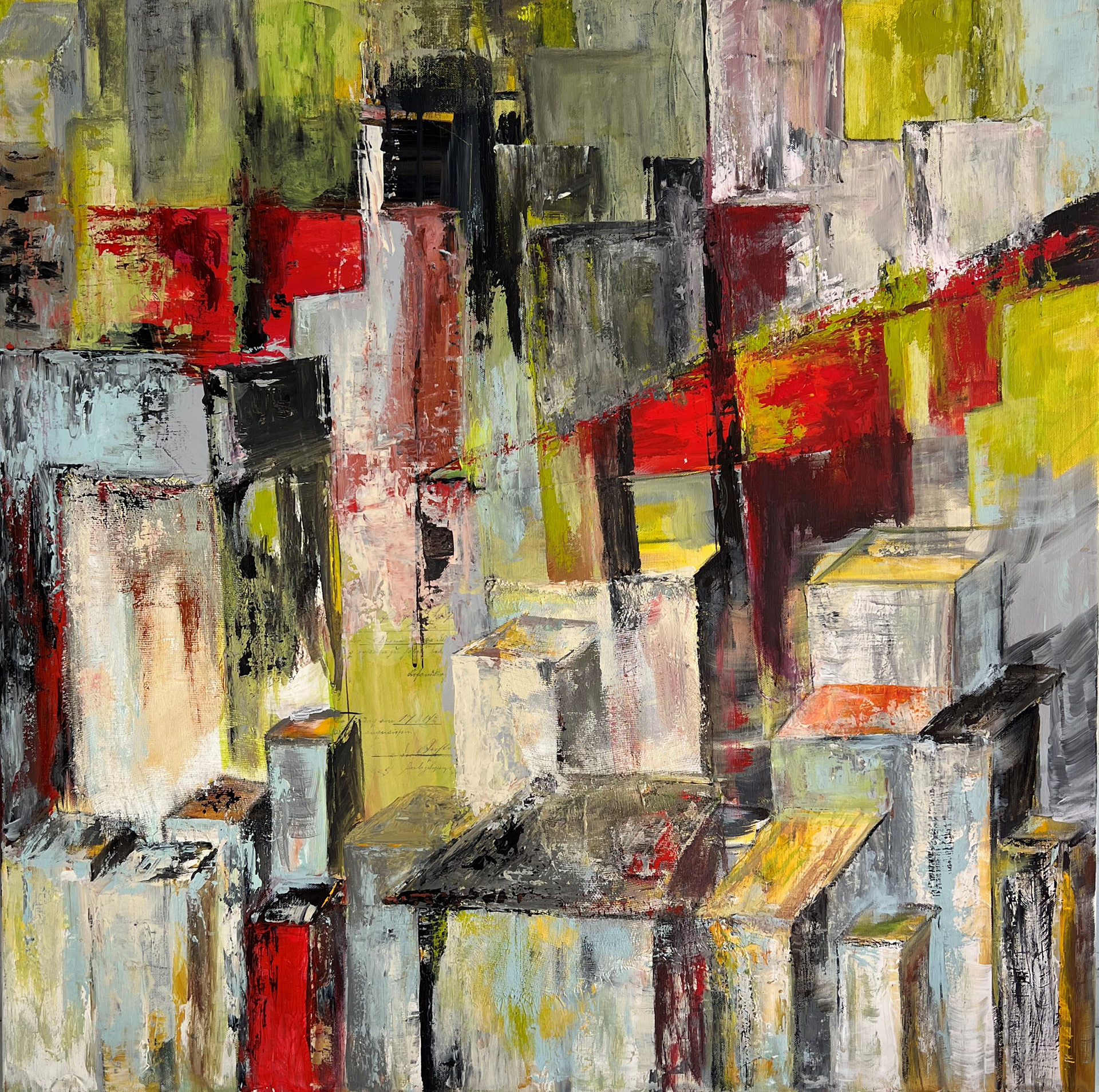 Ohne Titel | Mischtechnik auf Leinwand | 80x80 cm