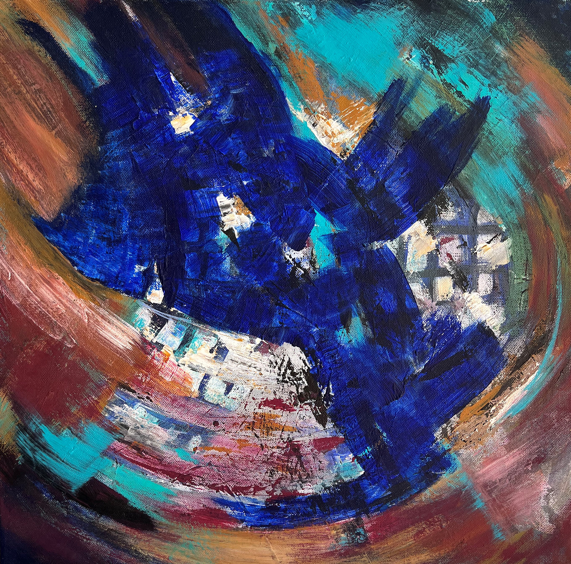 Ohne Titel | Mischtechnik auf Leinwand | 50x50 cm