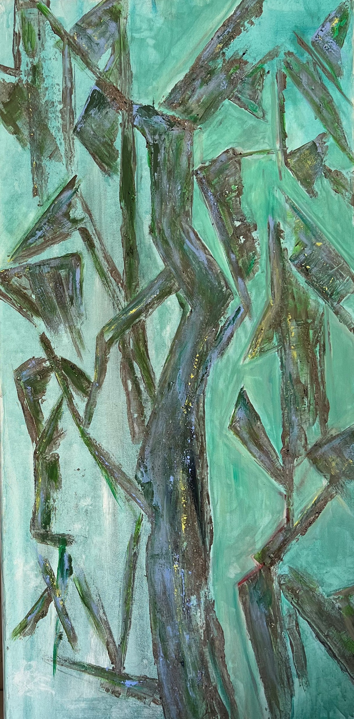 Ohne Titel | Mischtechnik auf Leinwand | 50x100 cm