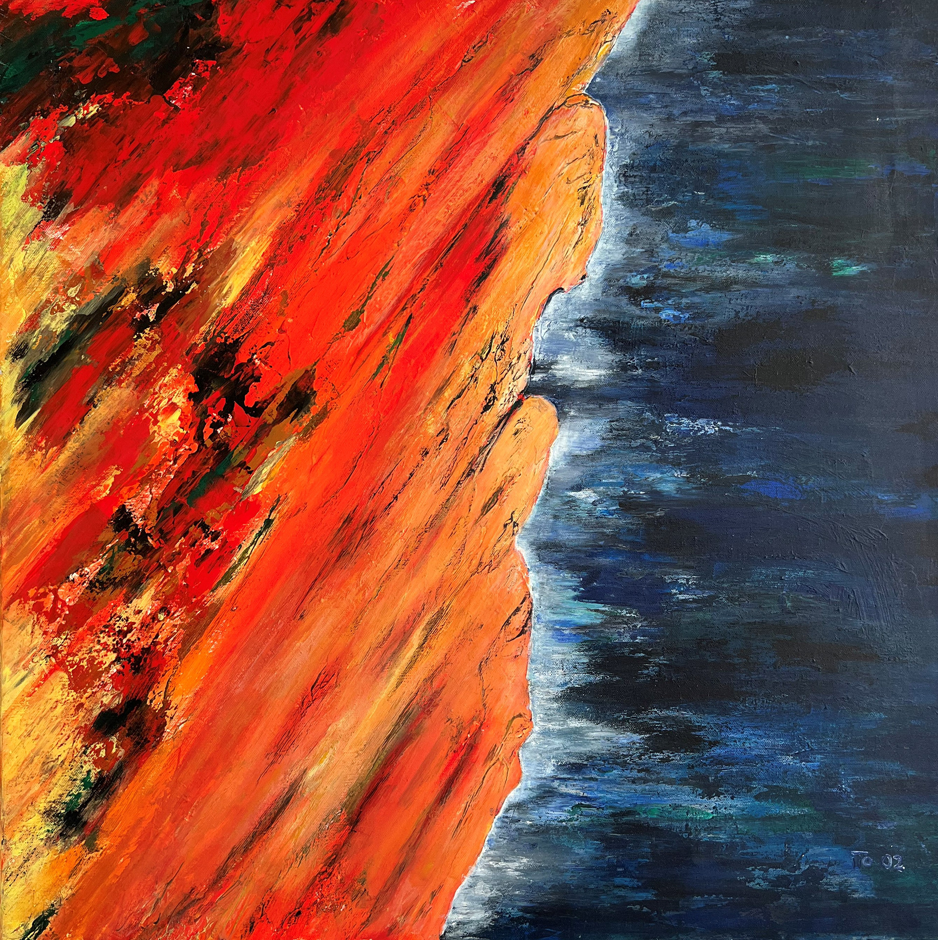 Ohne Titel | Mischtechnik auf Leinwand | 70x70 cm