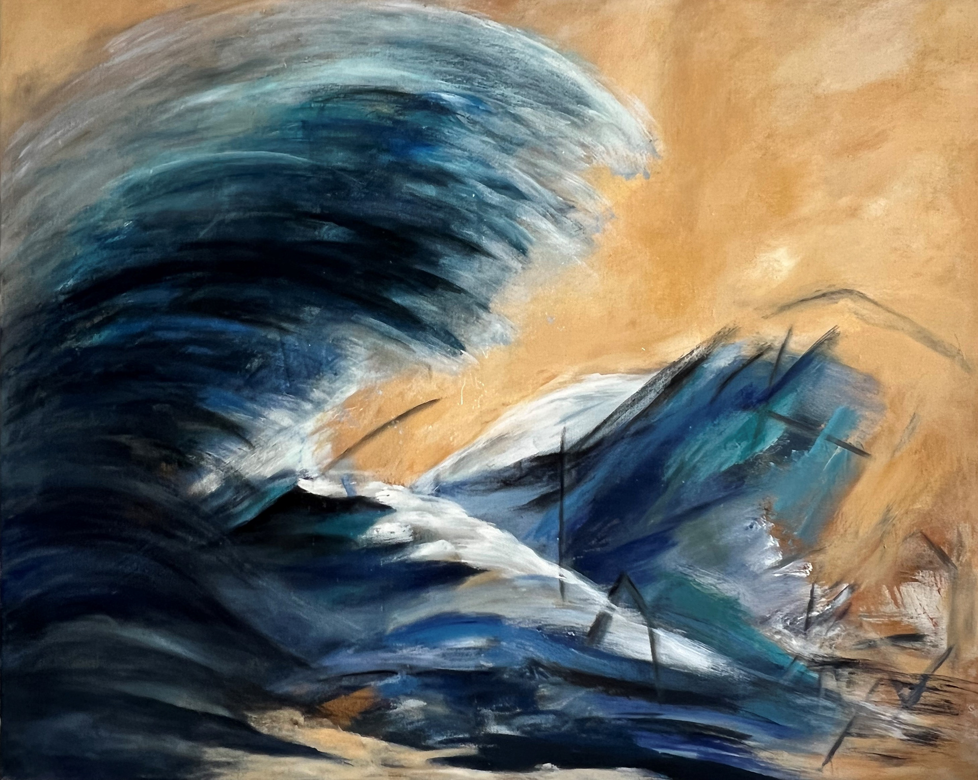 Ohne Titel | Mischtechnik auf Leinwand | 100x80 cm