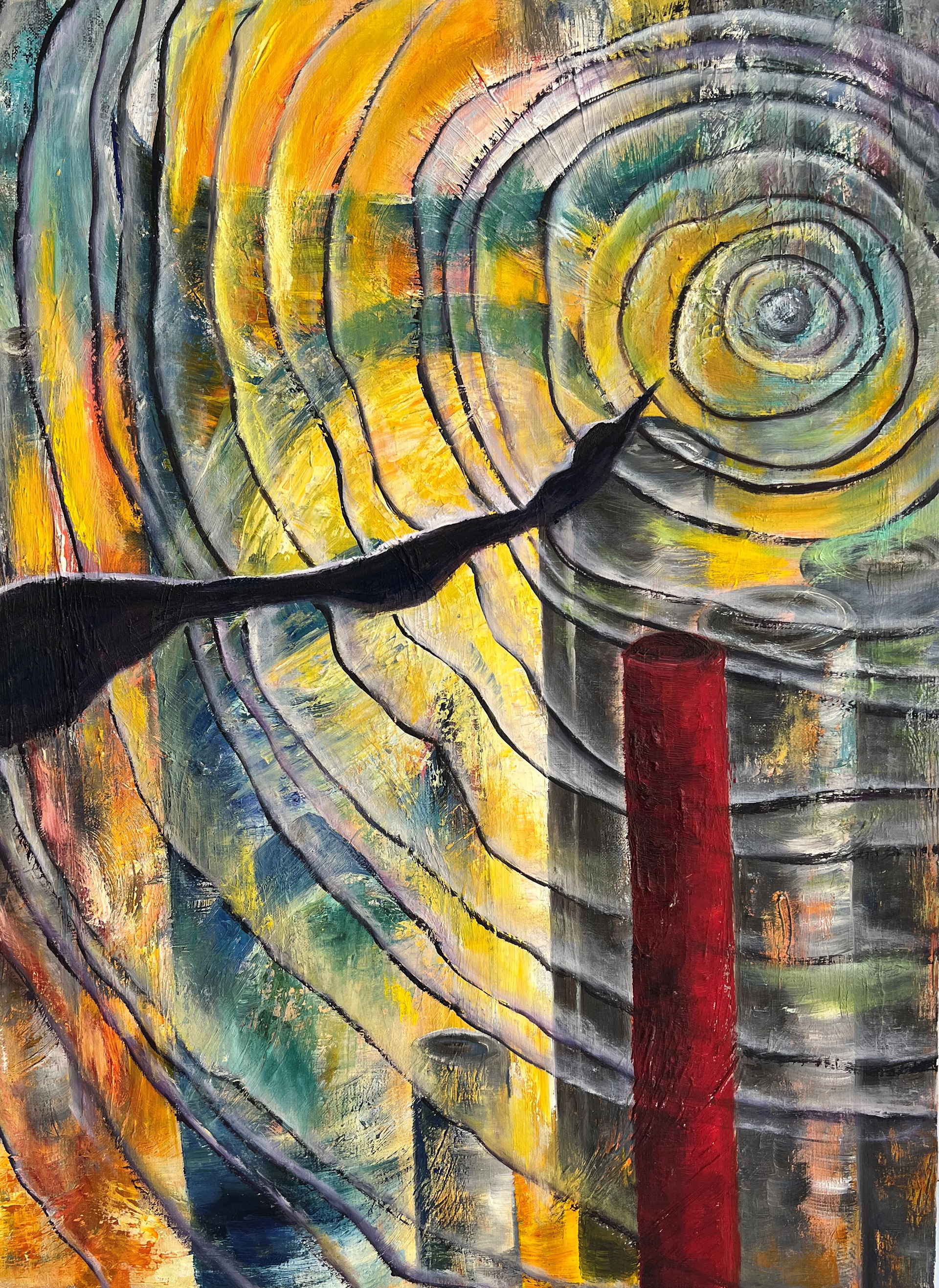 Ohne Titel | Mischtechnik auf Leinwand | 60x80 cm