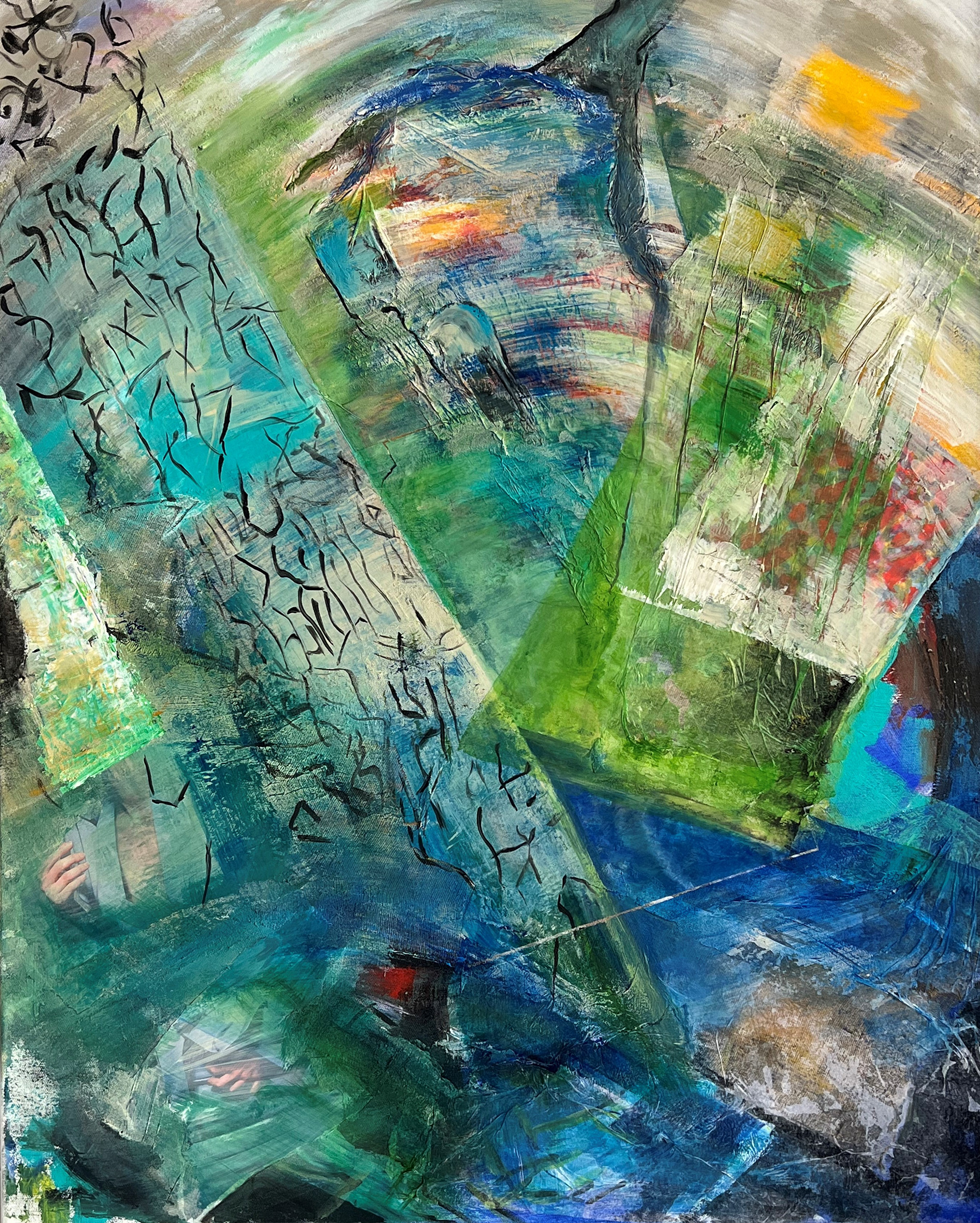 Ohne Titel | Mischtechnik auf Leinwand | 80x100 cm