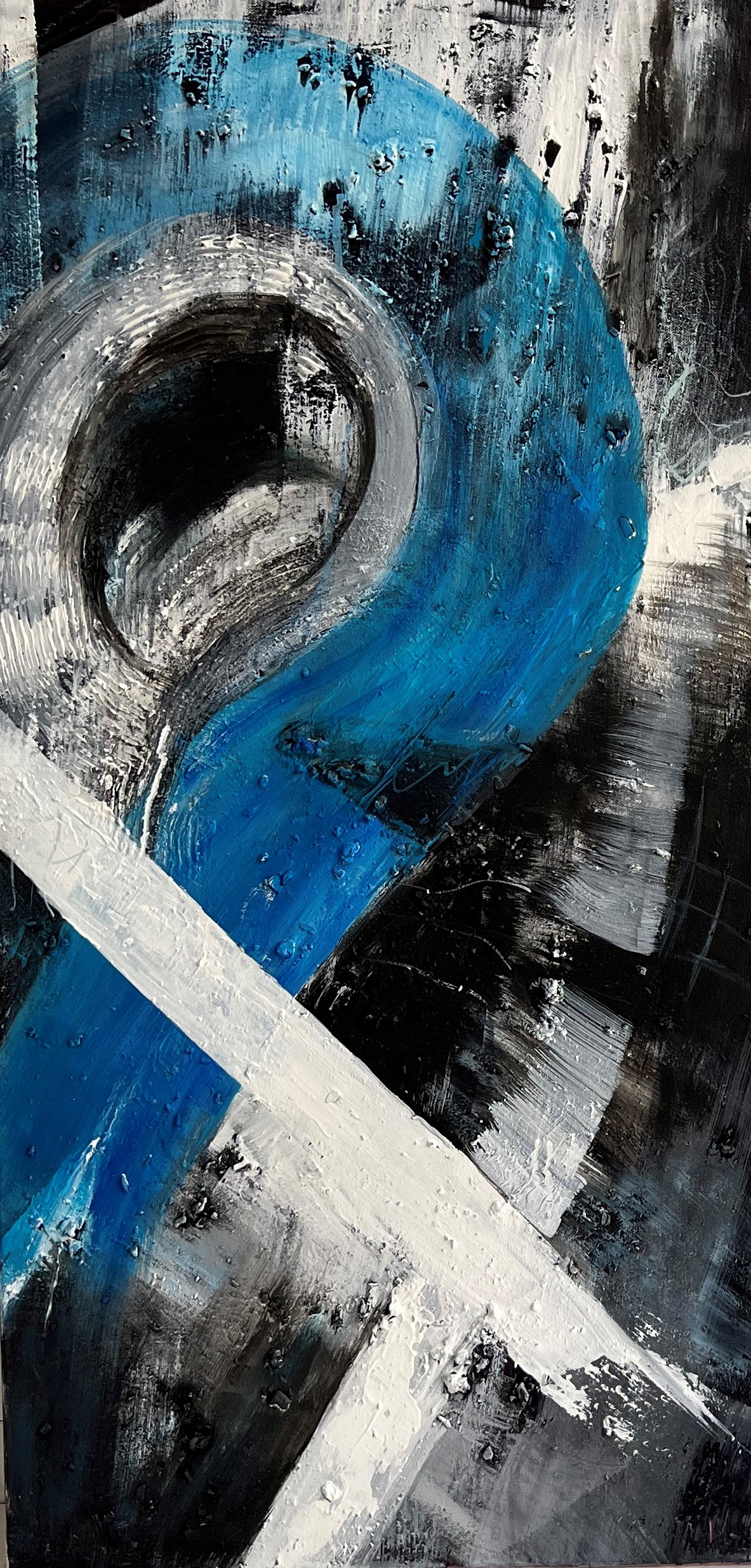 Ohne Titel | Mischtechnik auf Leinwand | 50x100 cm