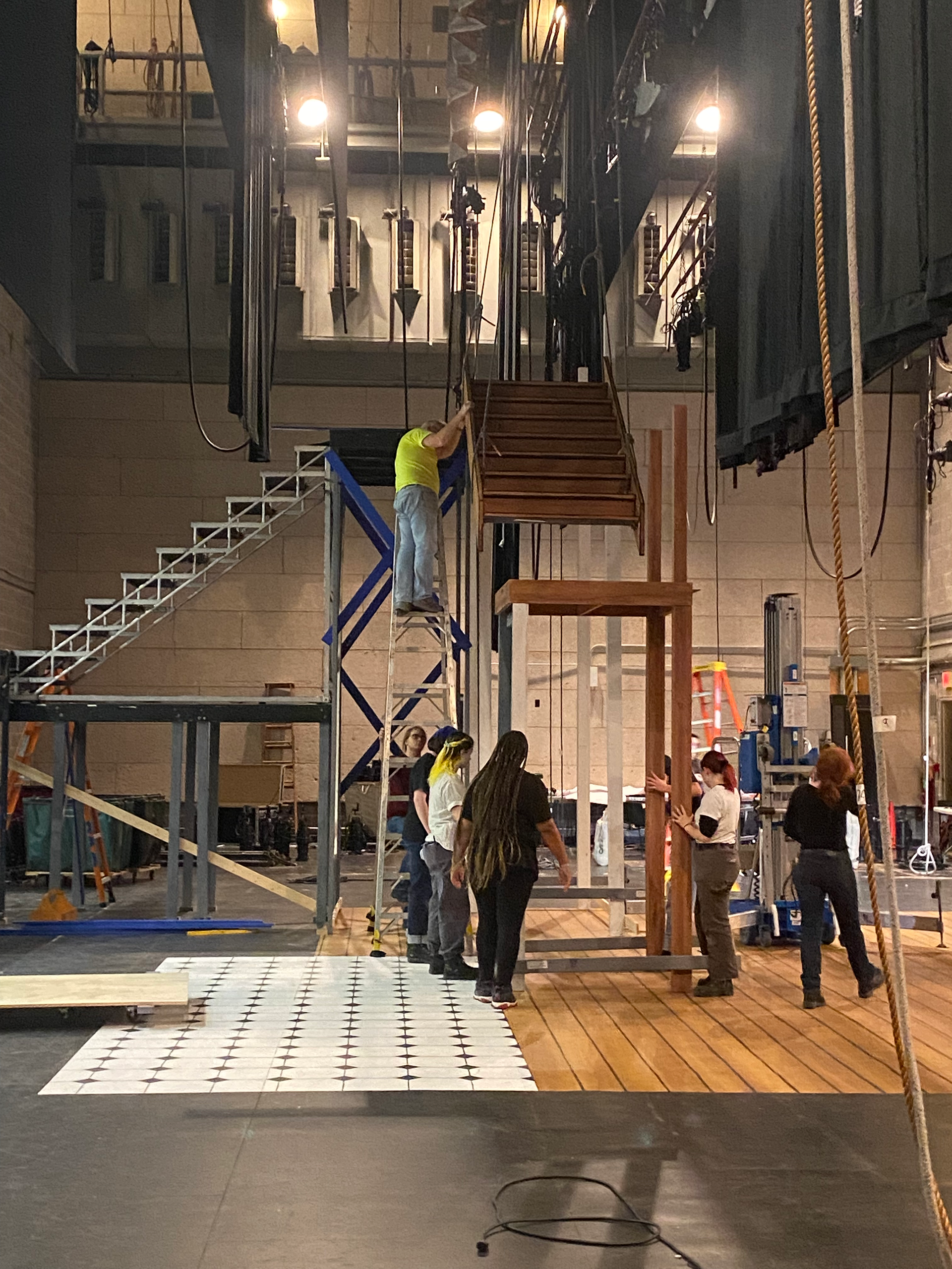 Proccess Photo-Raising the Stairs