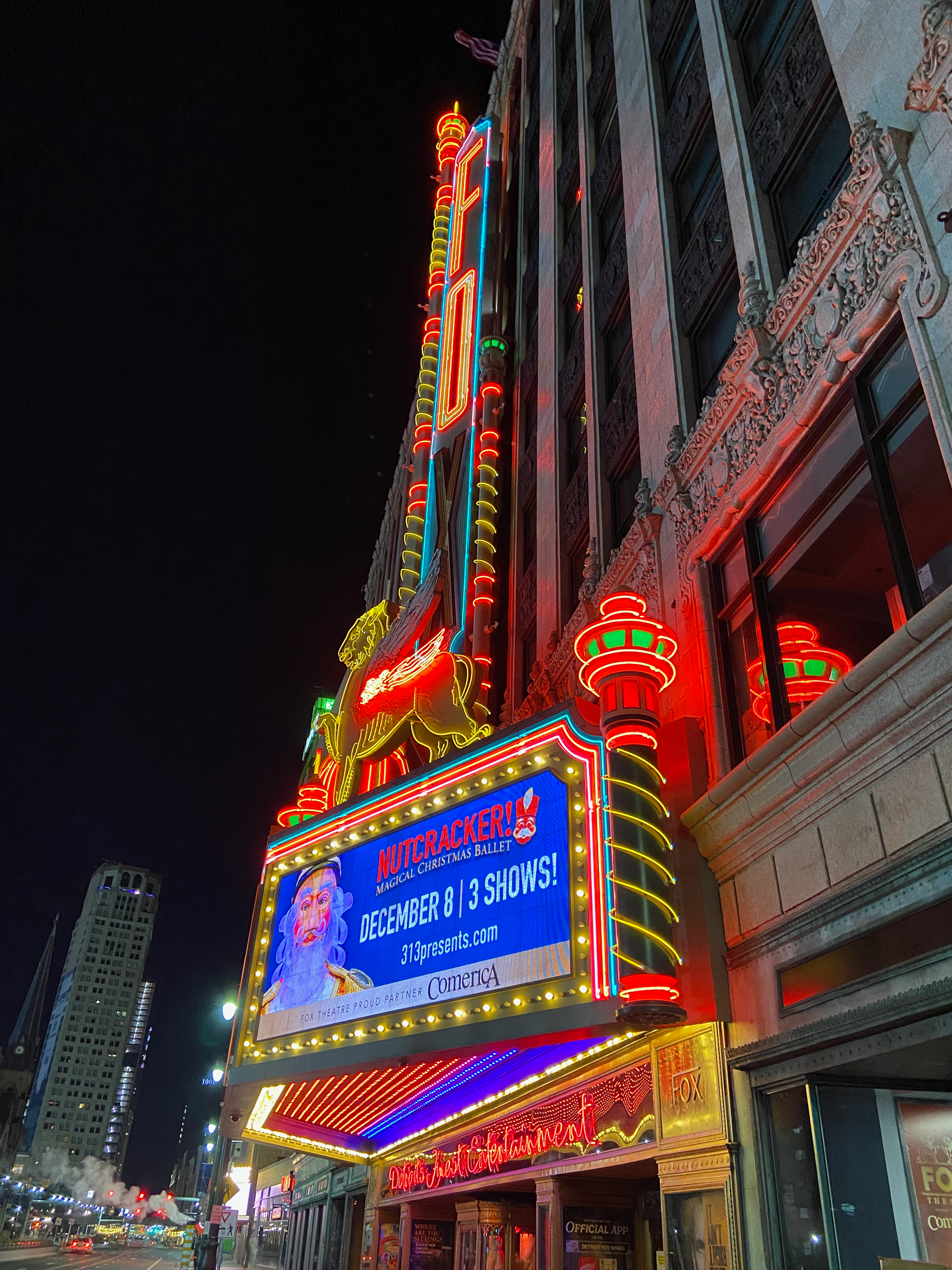 The Marquee of the Fox Theatre of Detroit