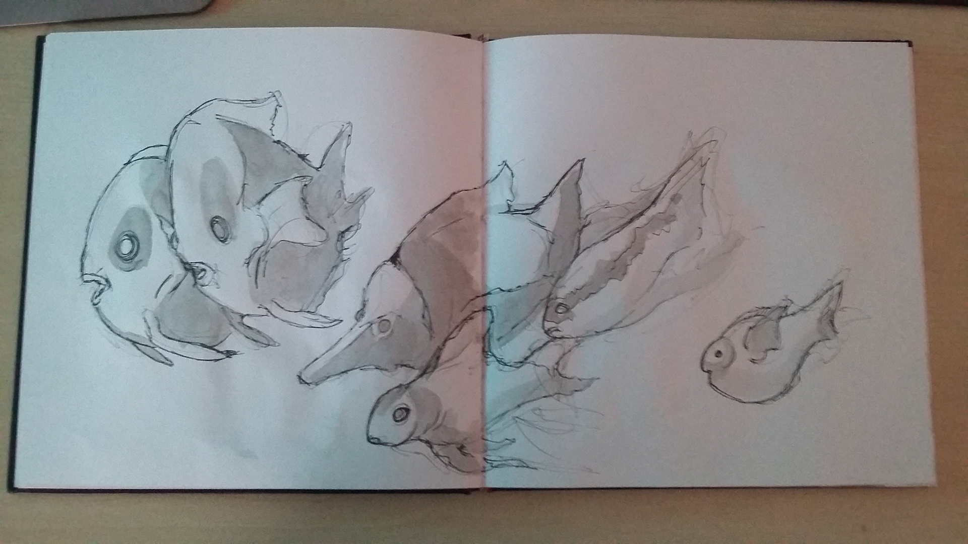 Life Drawing at the petshop: Inks