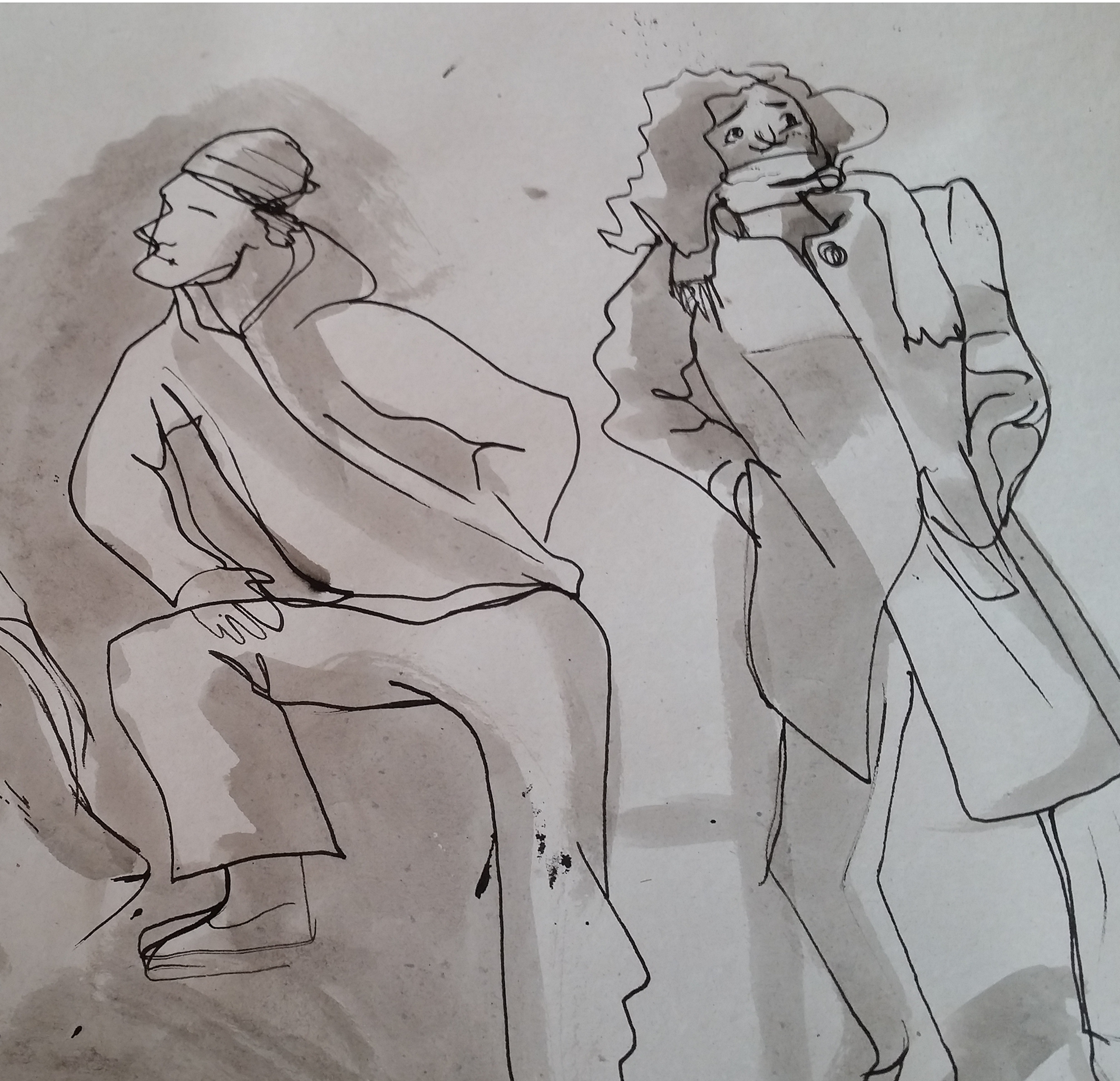 Croquis: Abstract in ink