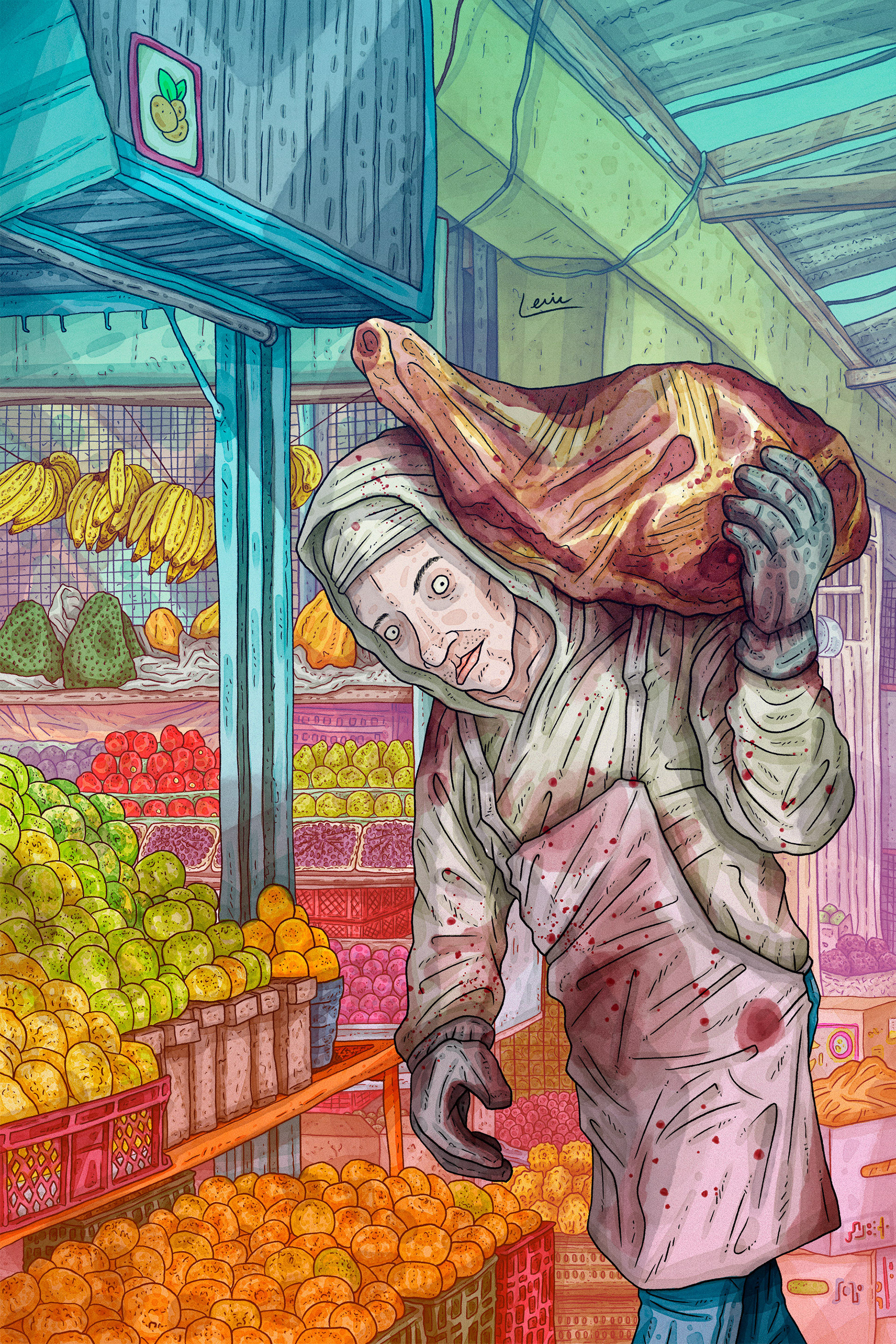 Yuber, el carnicero - color
