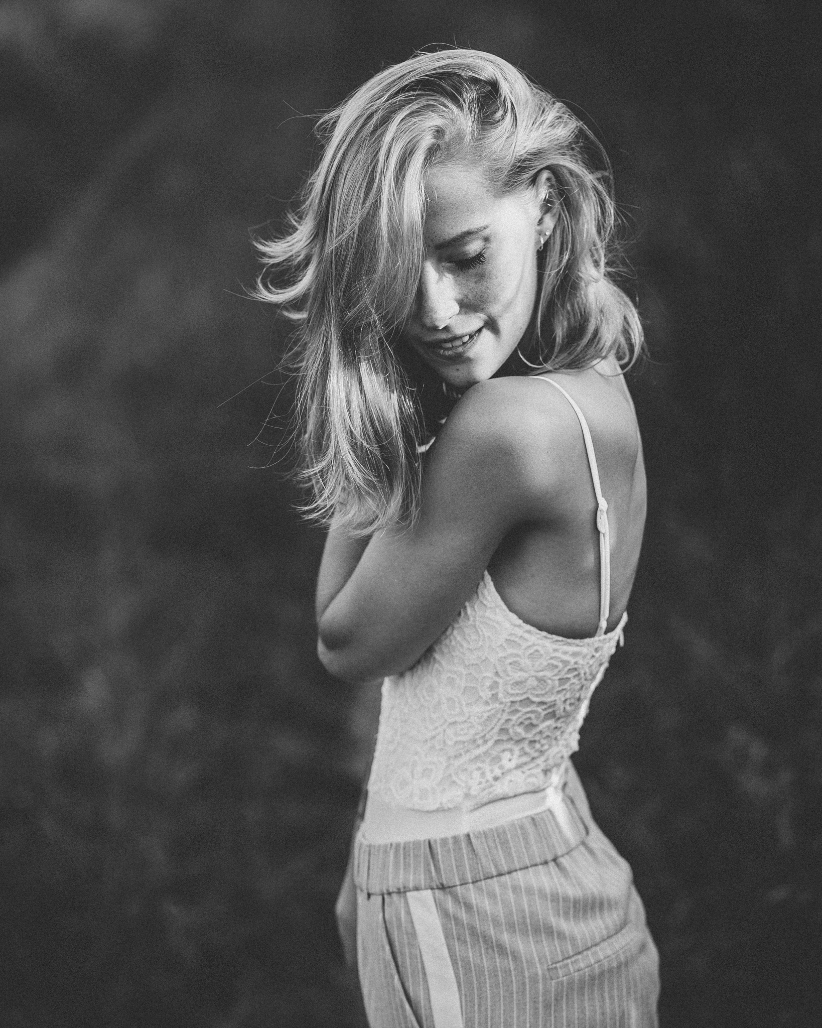 Portraitaufnahme Schwarz-Weiß von Katharina in Unna von Marcel Orry Claer