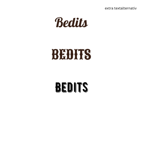 These were some examples of alternative fonts I had found that could also go with the style and theme of the restaurant.