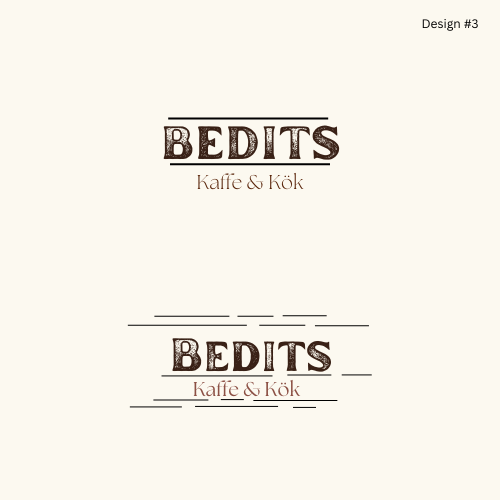 They wanted to see the font from the original design #1 in this style.