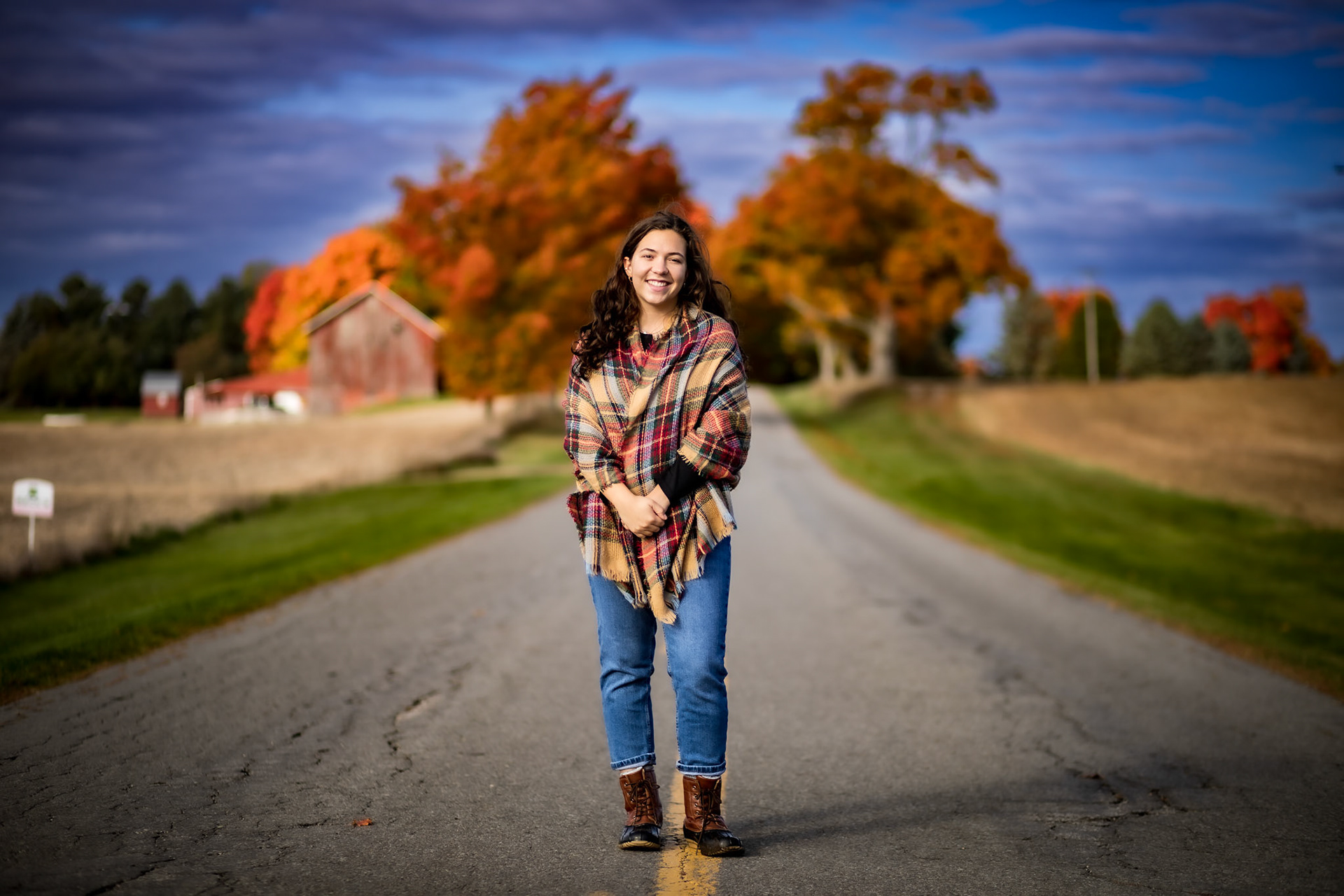 Young woman senior portrait
