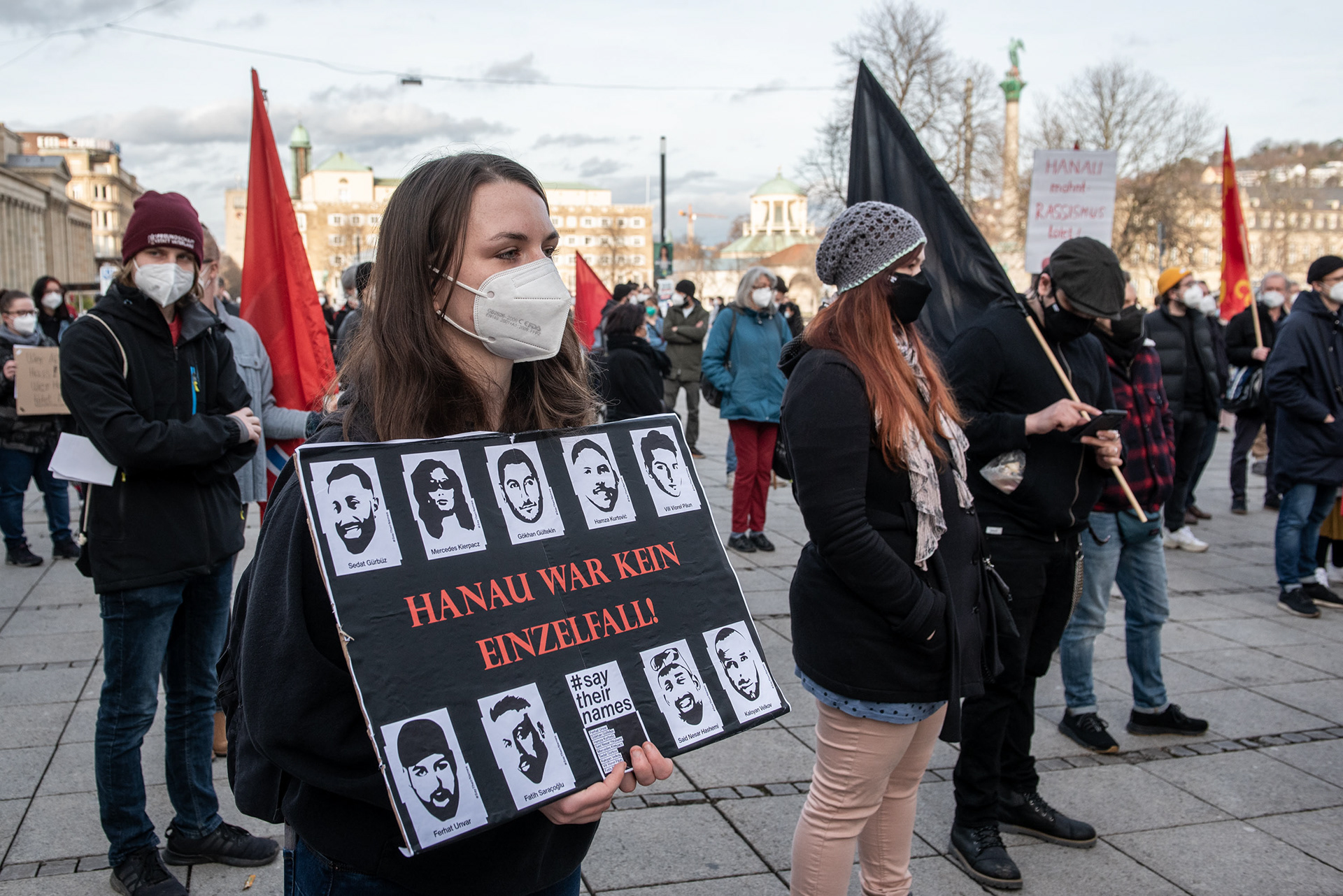 Gedenkdemo Terroranschlag Hanau, Stuttgart 2021