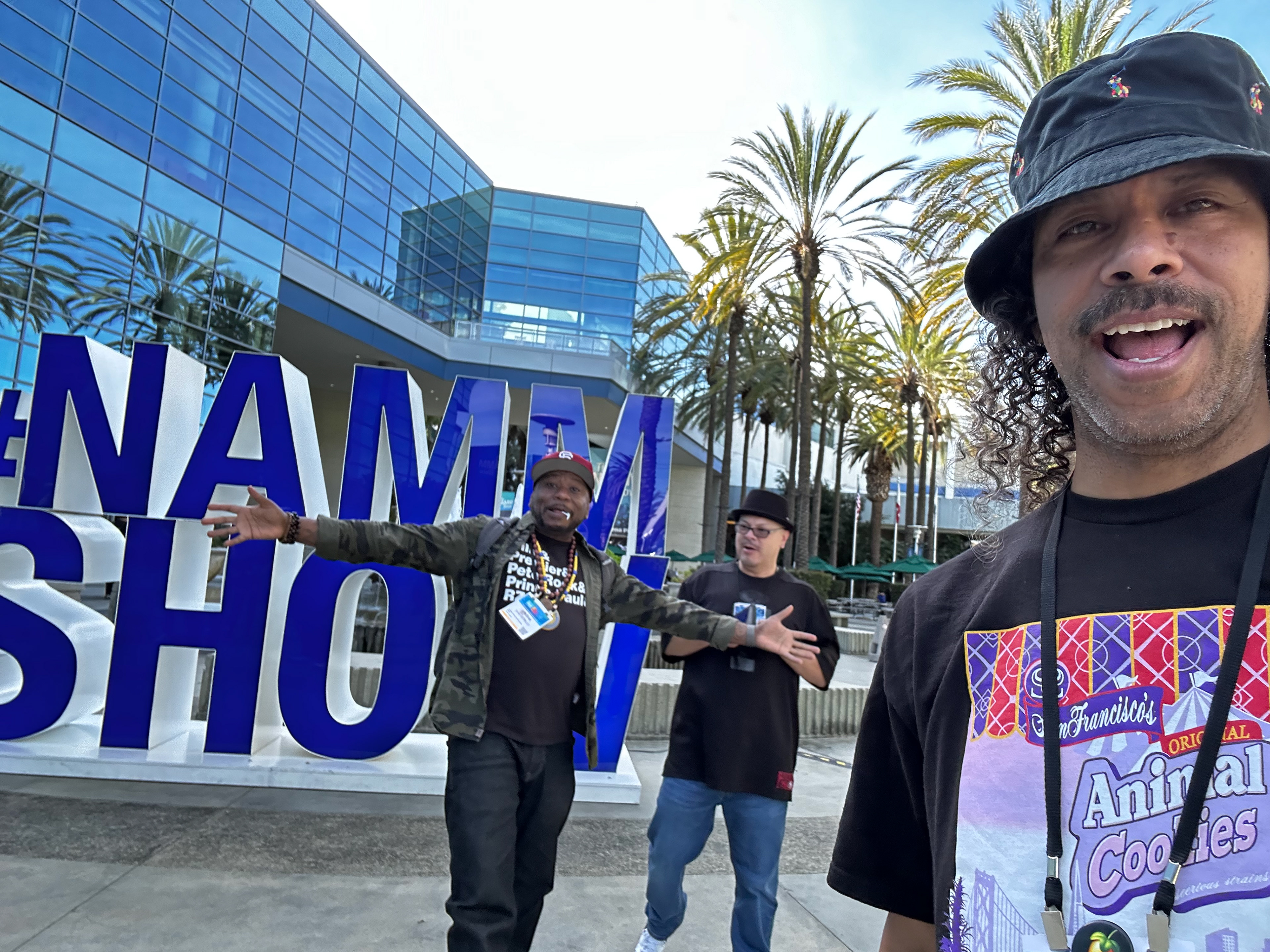 inkOne, Rocko and Run representing CBC out of NAMM convention.