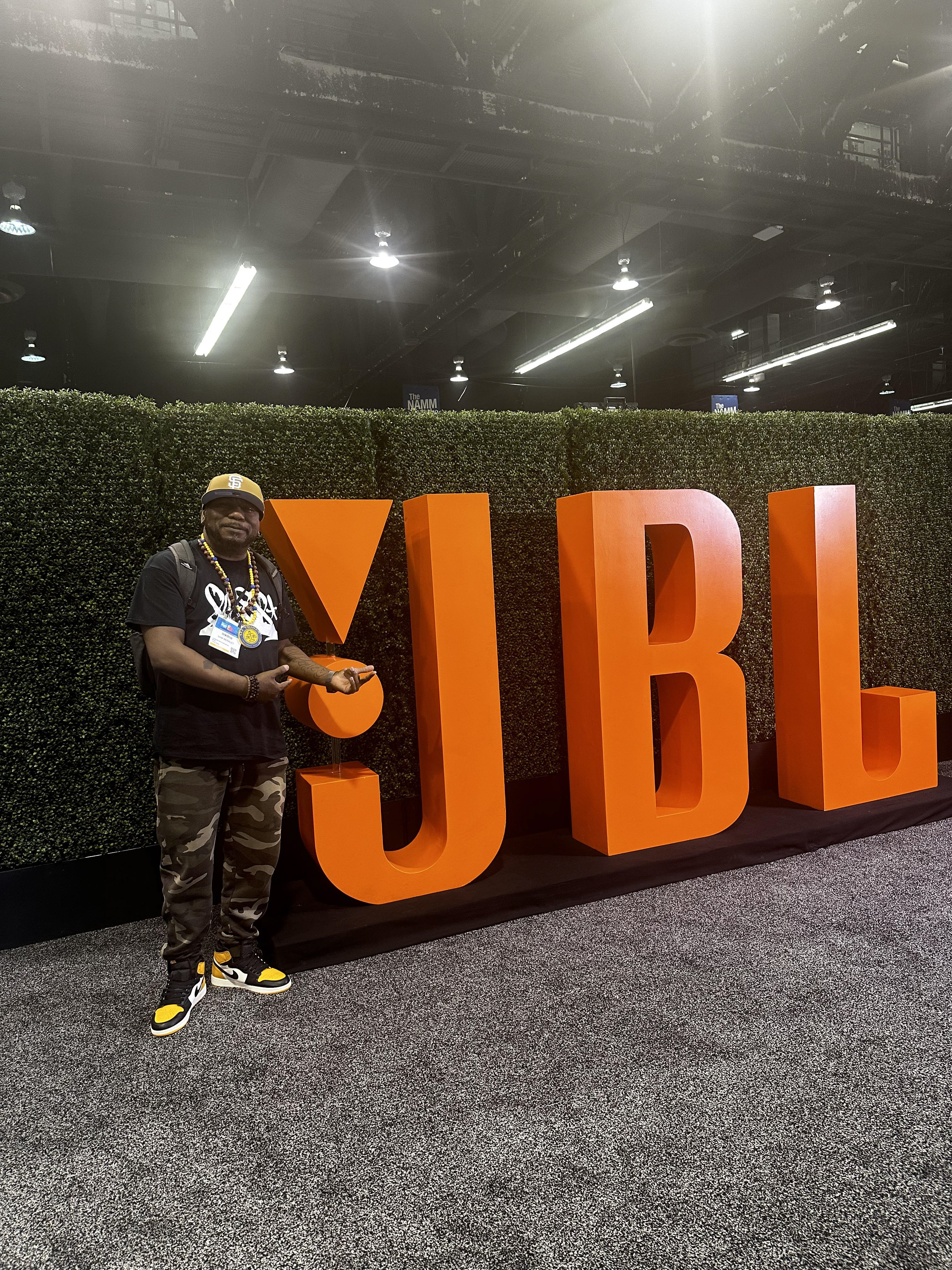 inkOne standing in front of JBL.