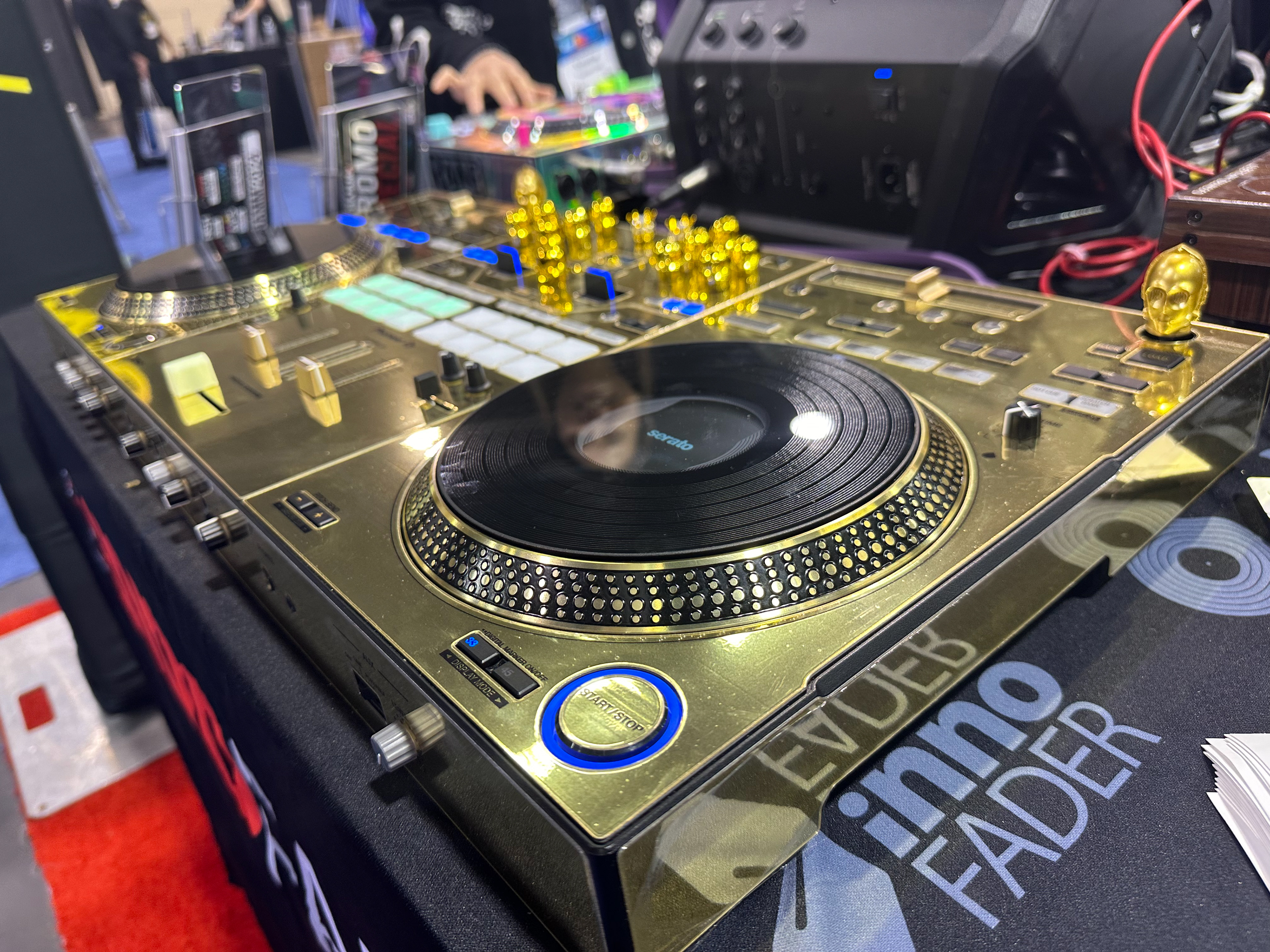 Limited edition gold plated turntables.