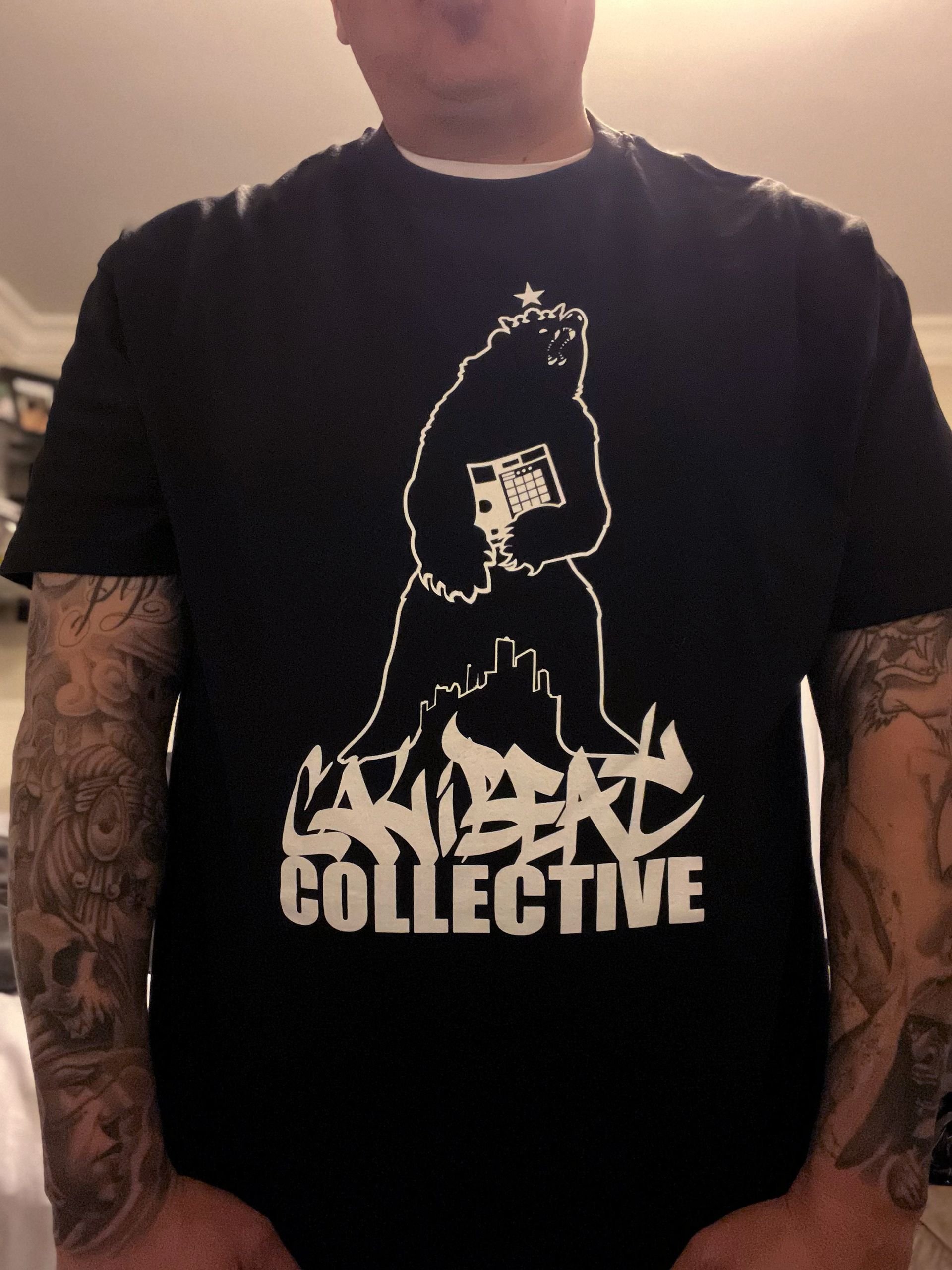 Sportin' our latest gear!