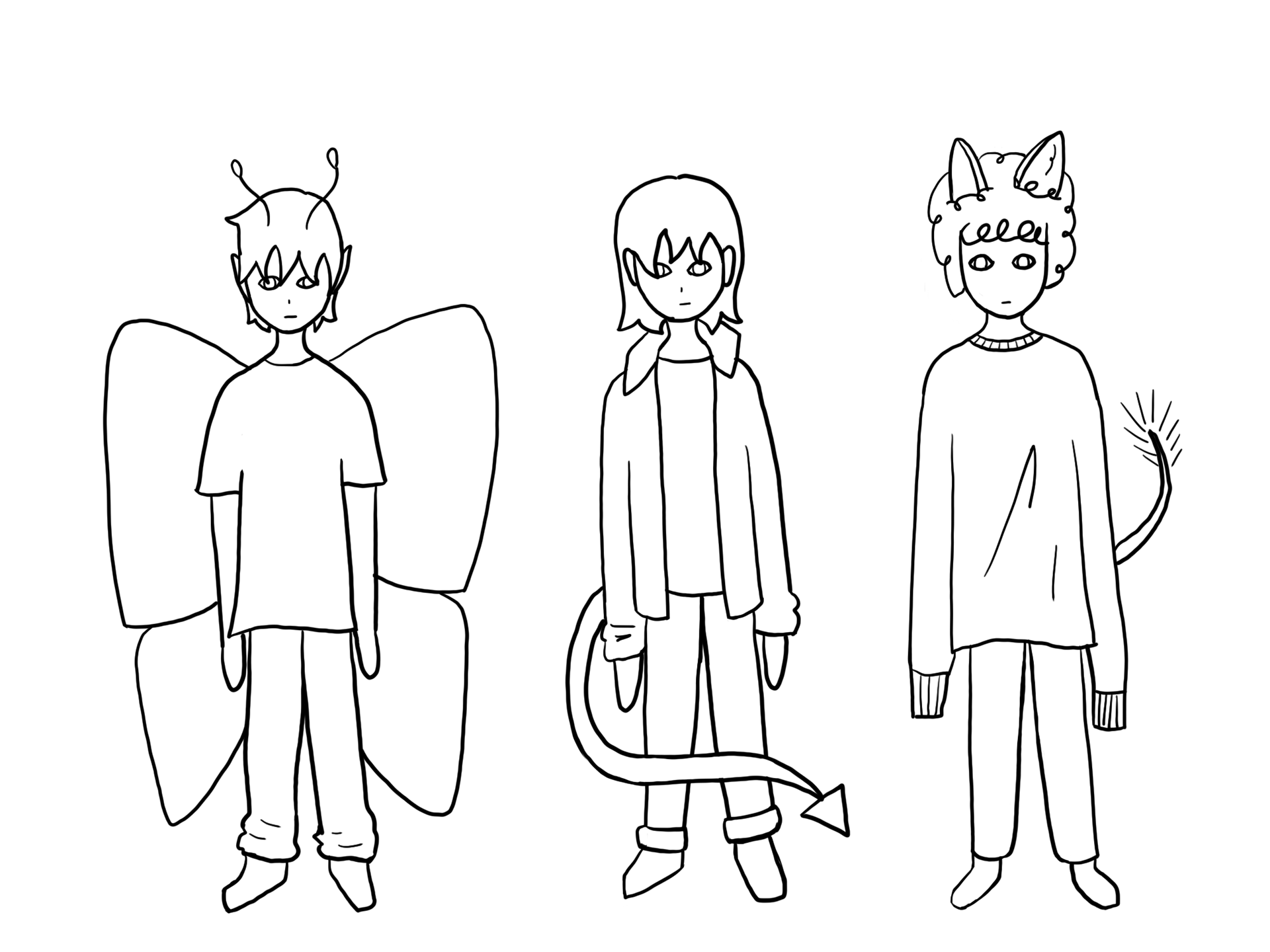 Child Ghost, Bone, and Chime Designs