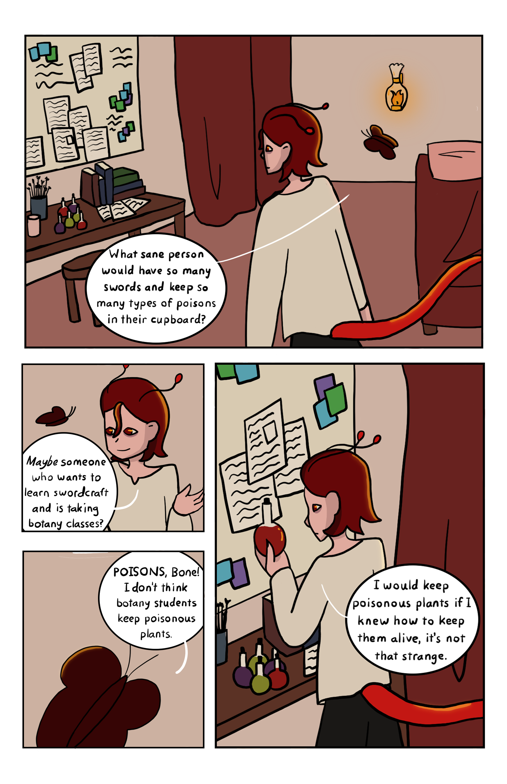 Bone arguing with Ghost