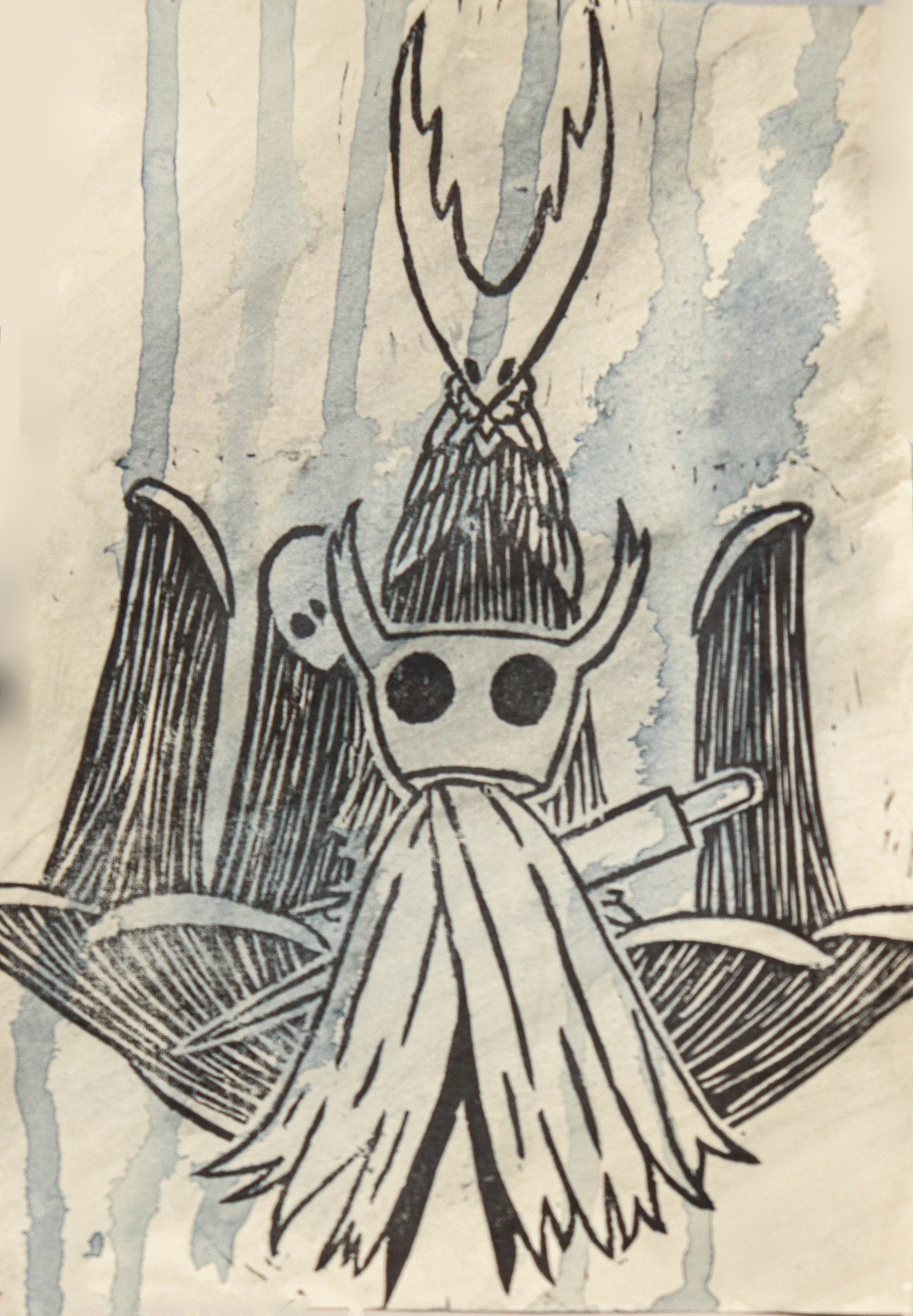 Hollow Knight Relief Print
