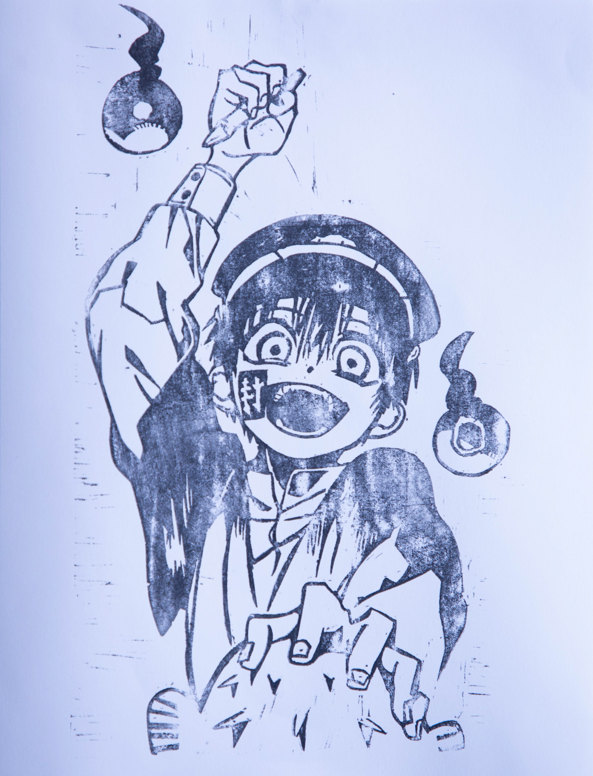 Jibaku Shounen Hanako-Kun Relief Print