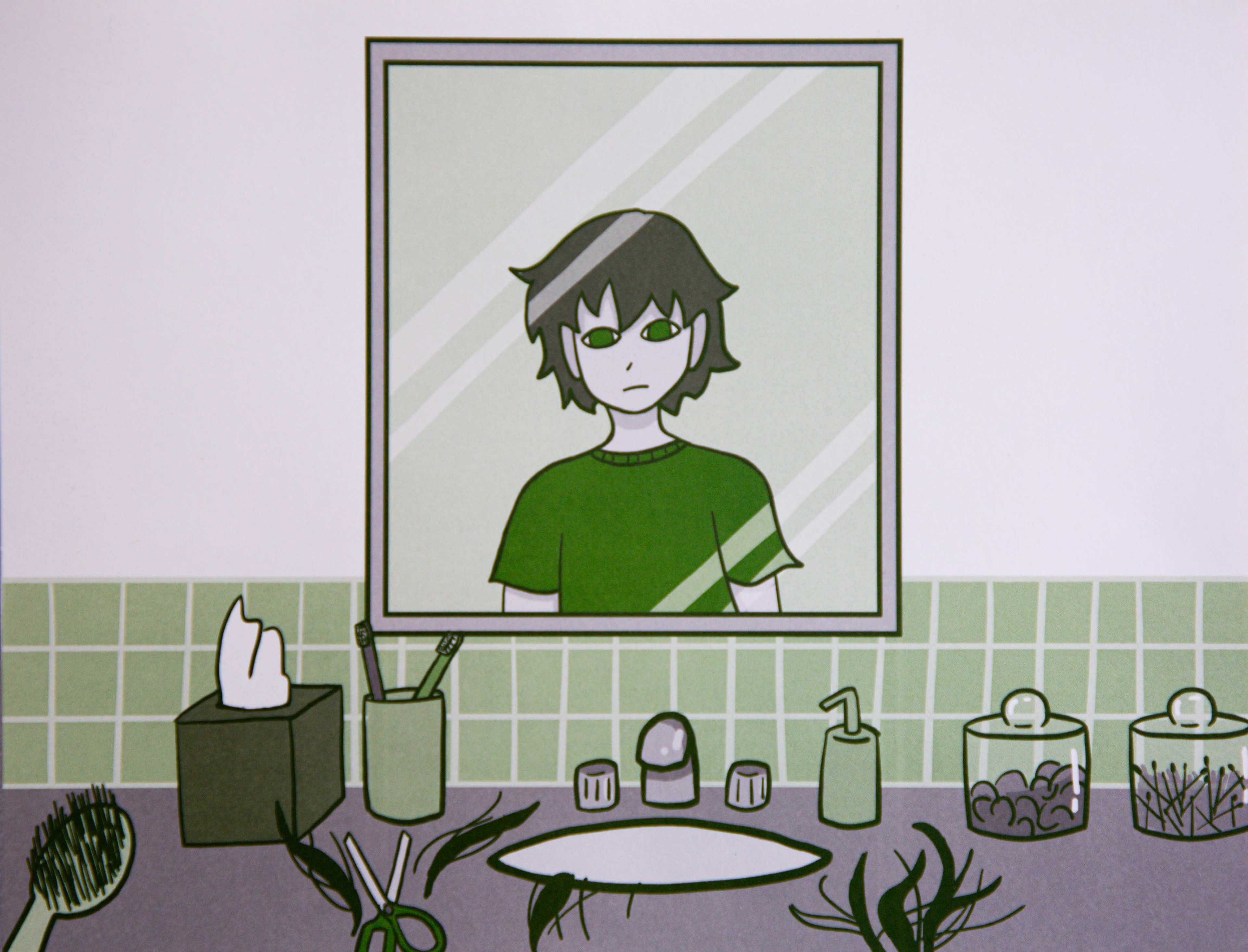 Bathroom Mirror - 2 color