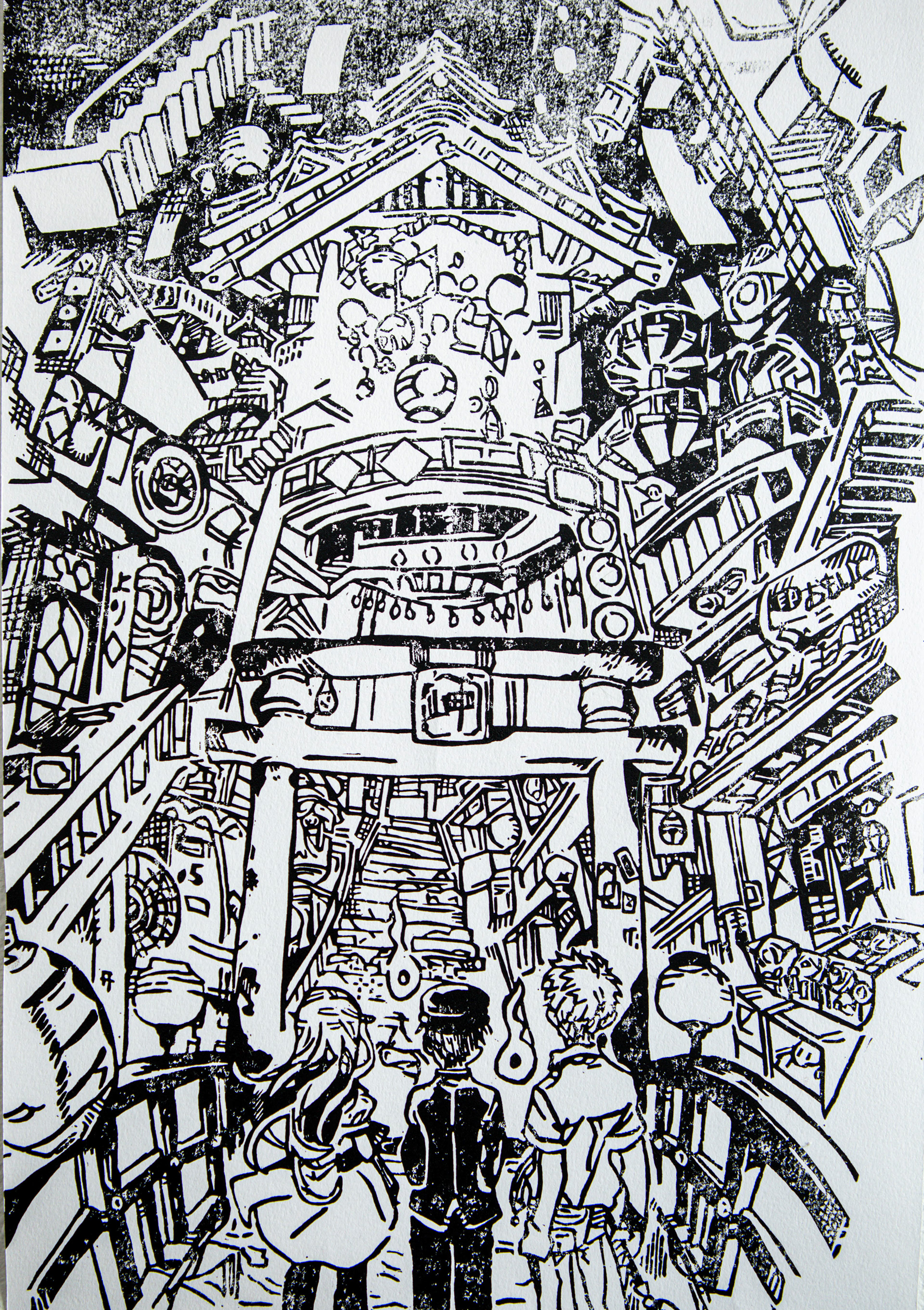 Jibaku Shounen Hanako-Kun Relief Print