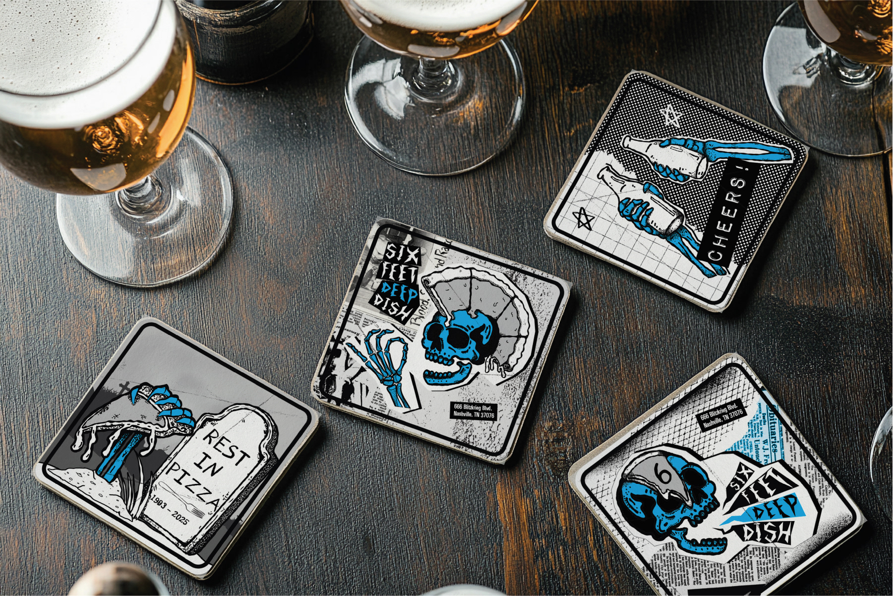 Coasters Mockup