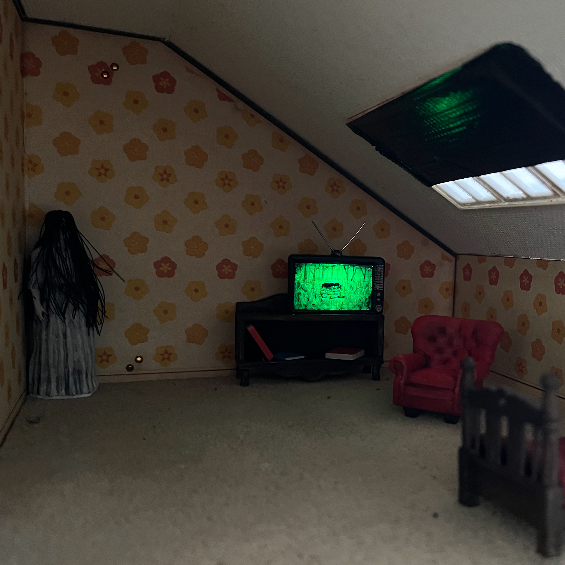 The girl has left the TV!