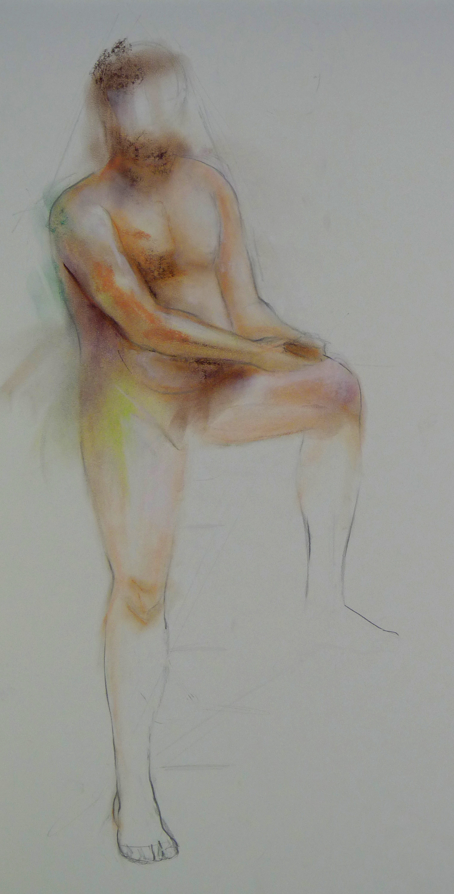 Pastel and Graphite on Paper, 22x10, 2017
