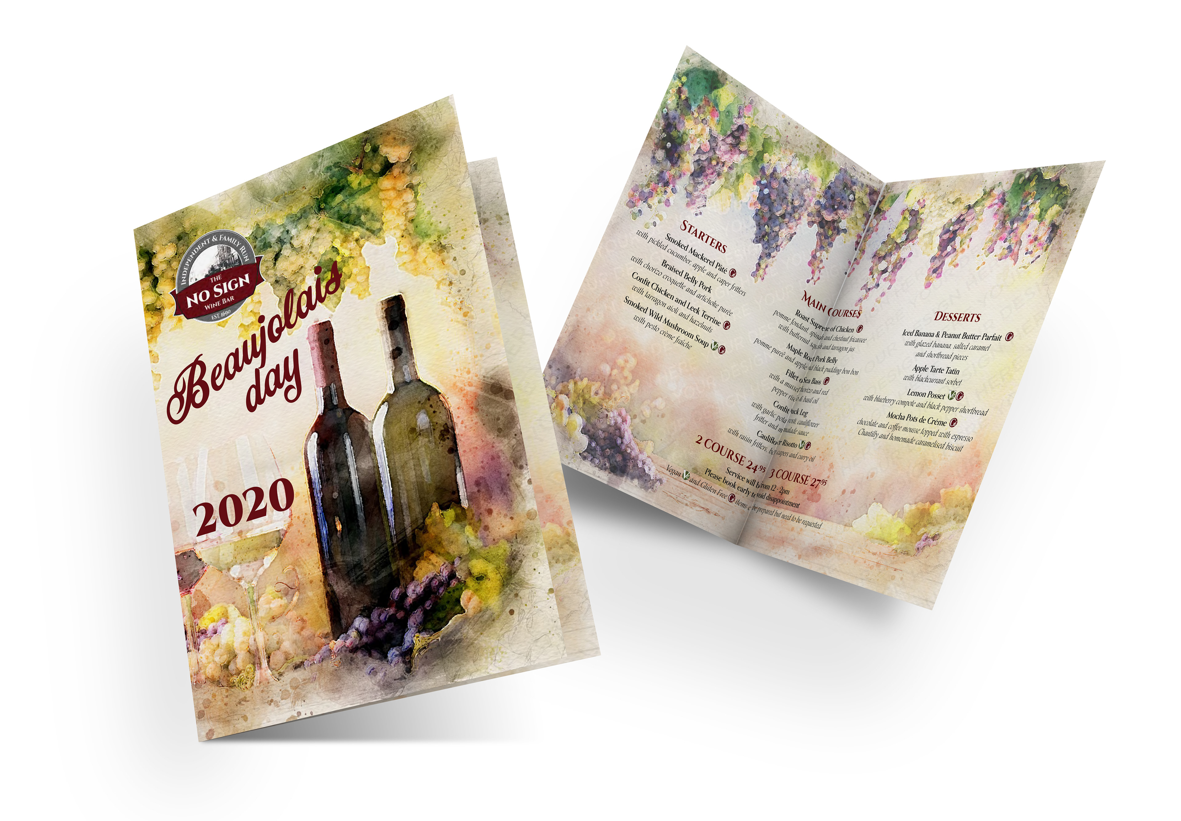 Seasonal menu design