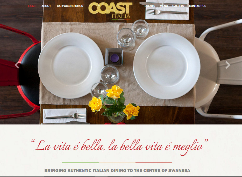 Homepage screenshot