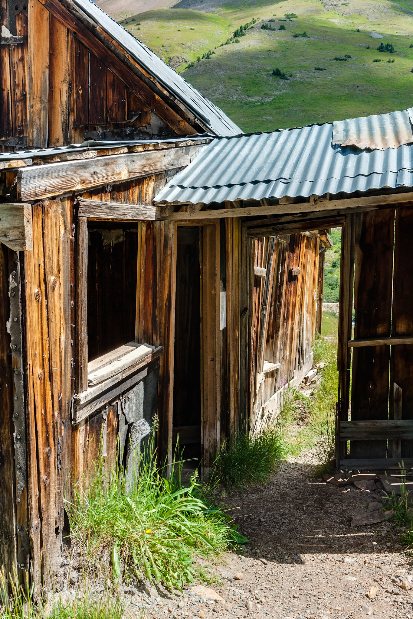 Animas Forks, Old Mine town, now Ghost Town, San Juan Nat'l Forest, CO, USA