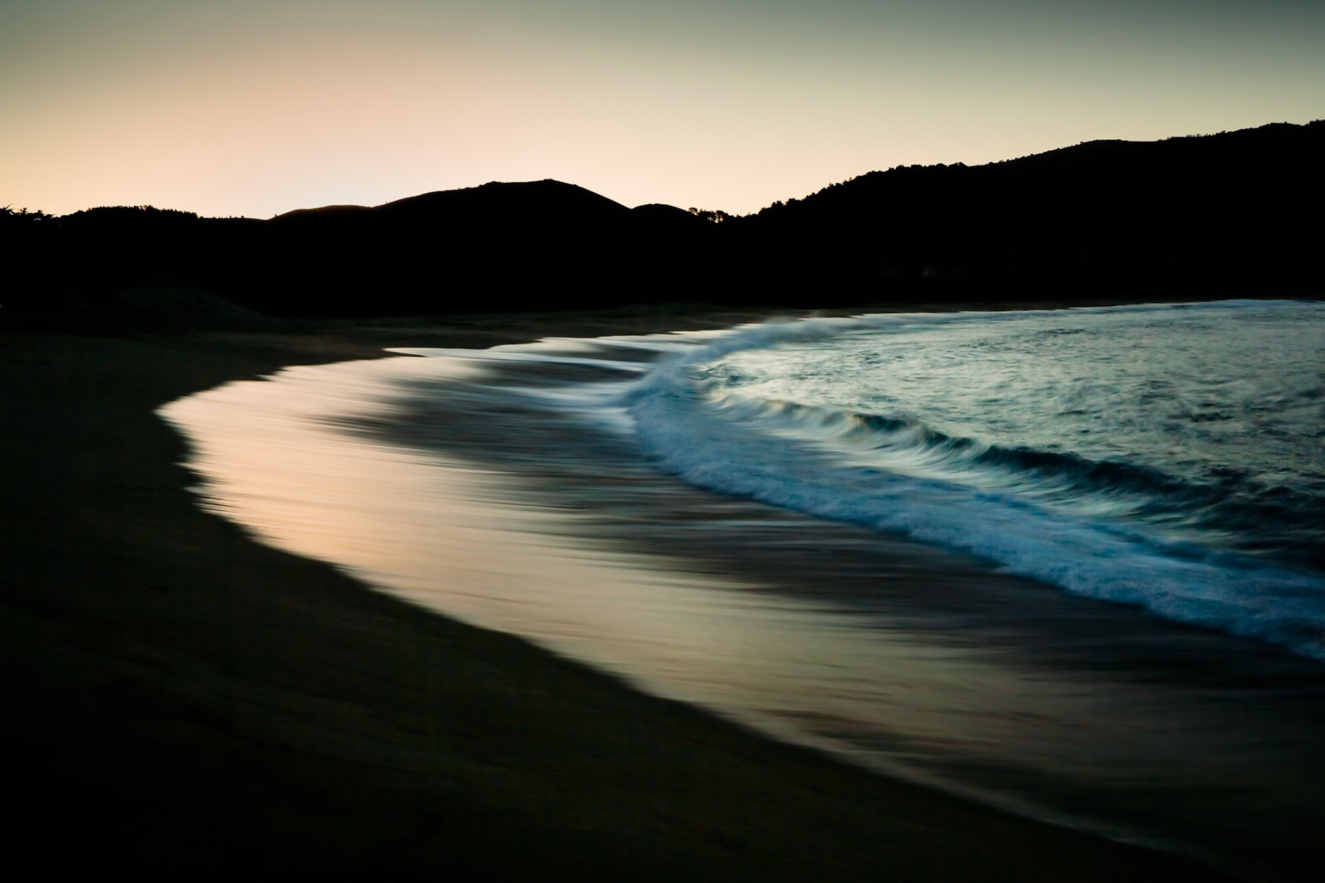 Sunrise at coast of Carmel