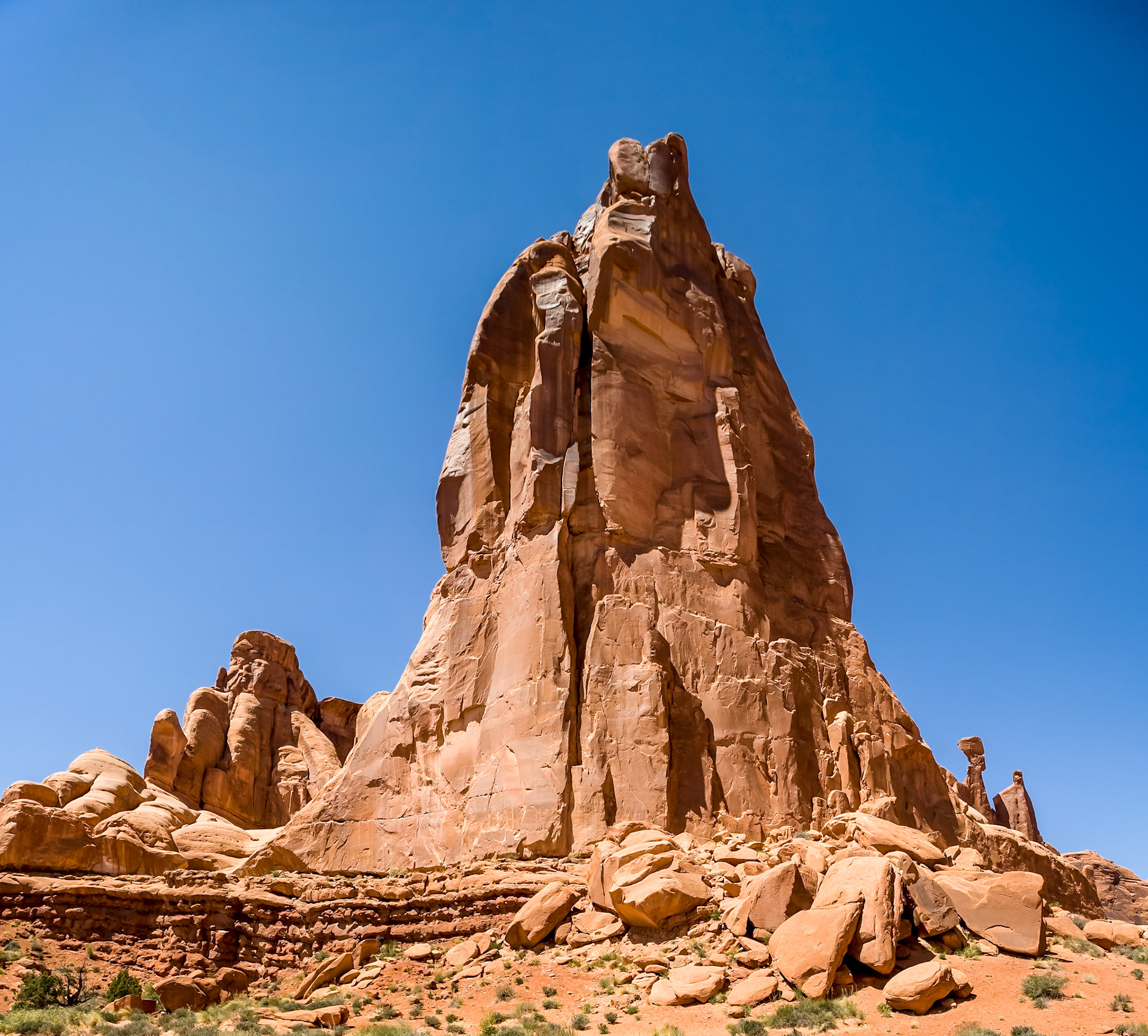 Rocks near Park Avenue in Arches NP, Utah, USA