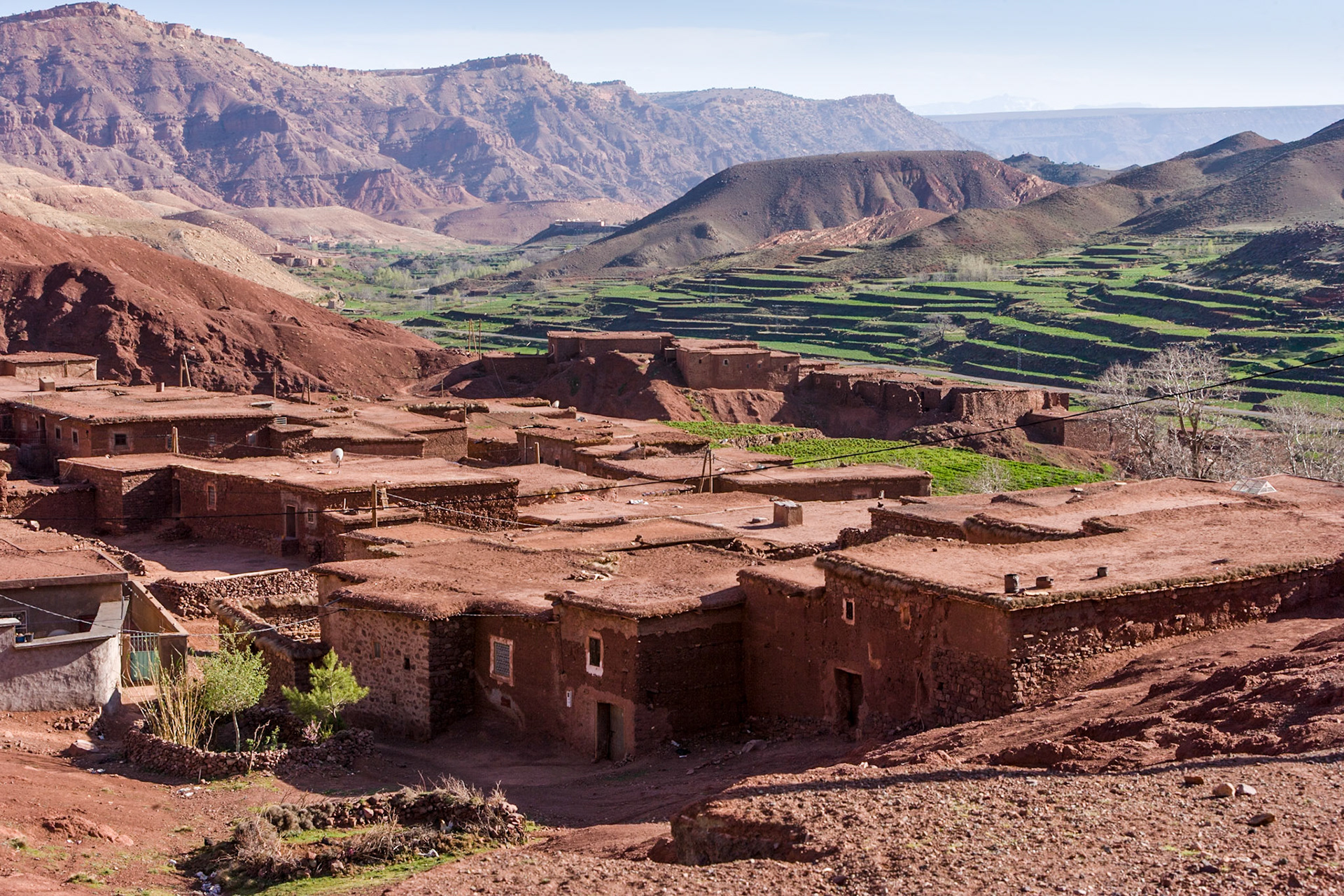 Village of Aguelmous at N9, Morocco