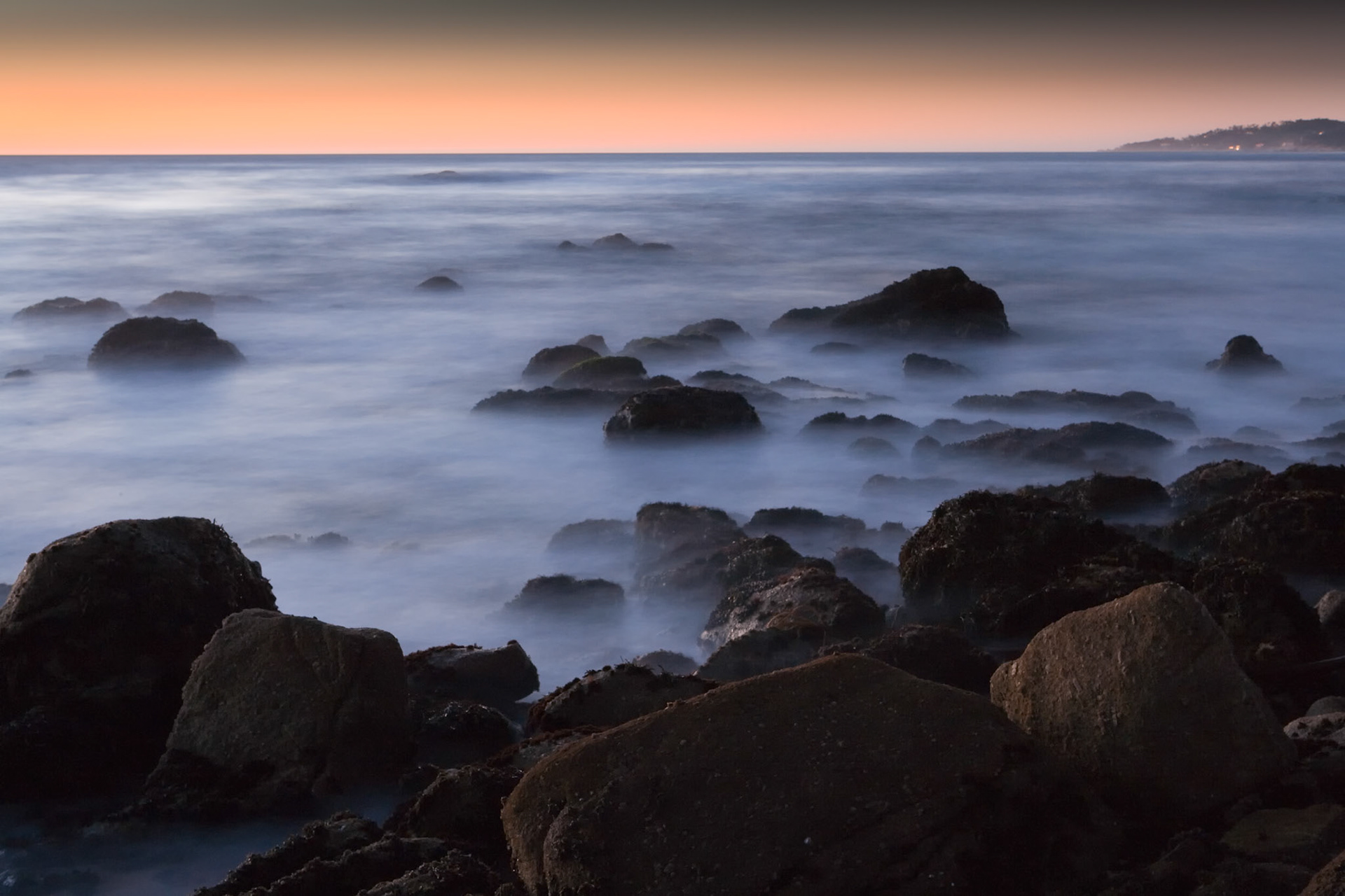 Sunset at Monastery Beach, Carmel River State Beach, California, USA