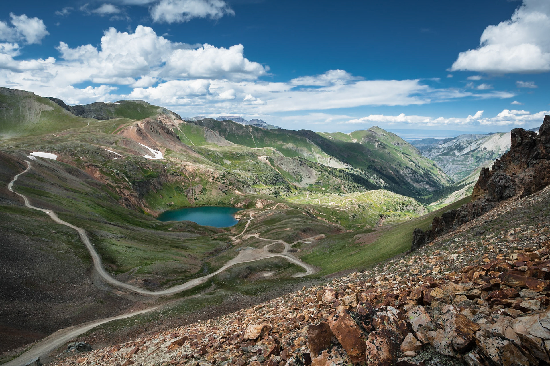 Lake Como at California Pass at San Juan Nat'l Forest, CO, USA