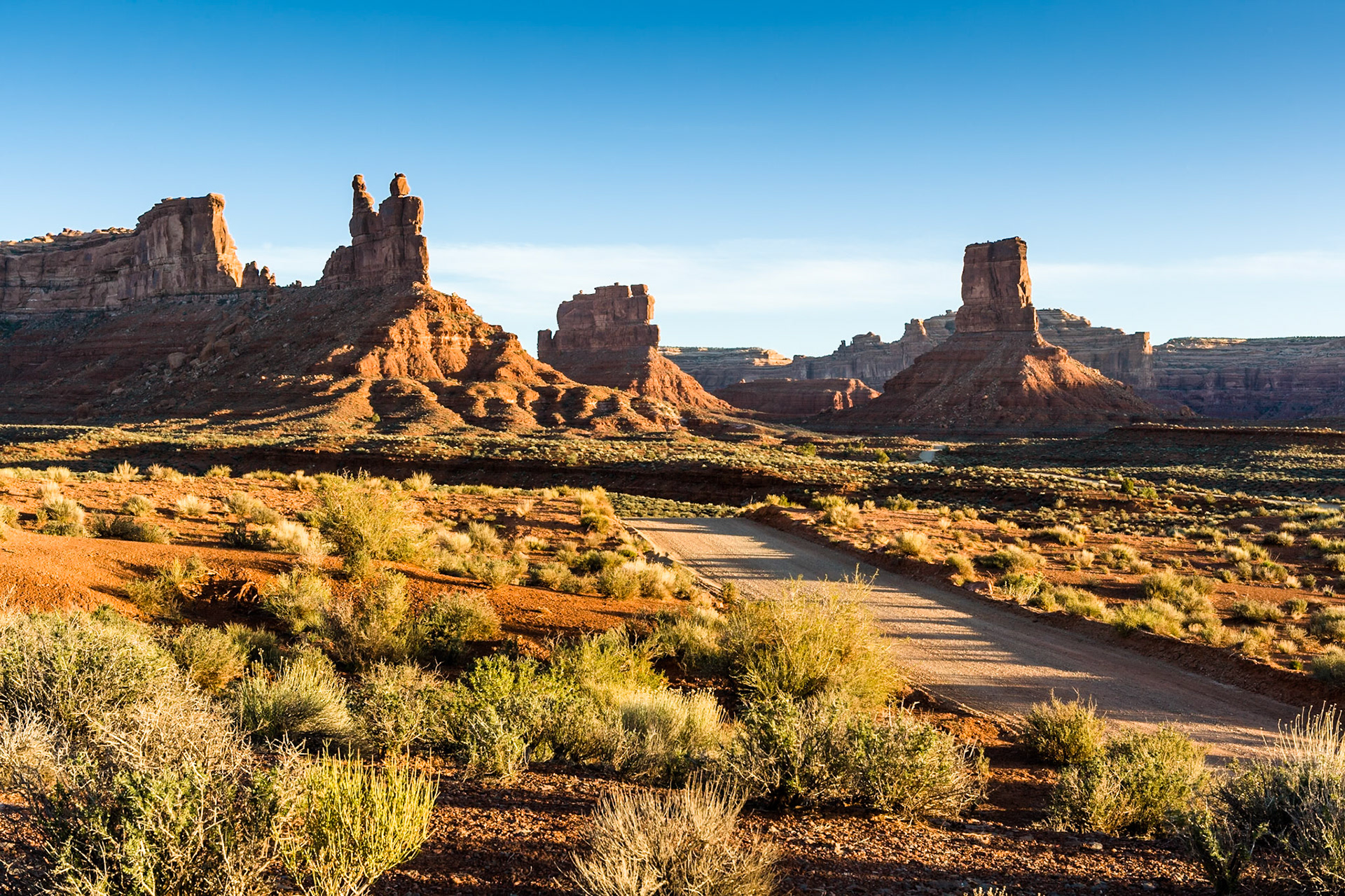 Sunrise at the Valley of the gods, Utah, USA