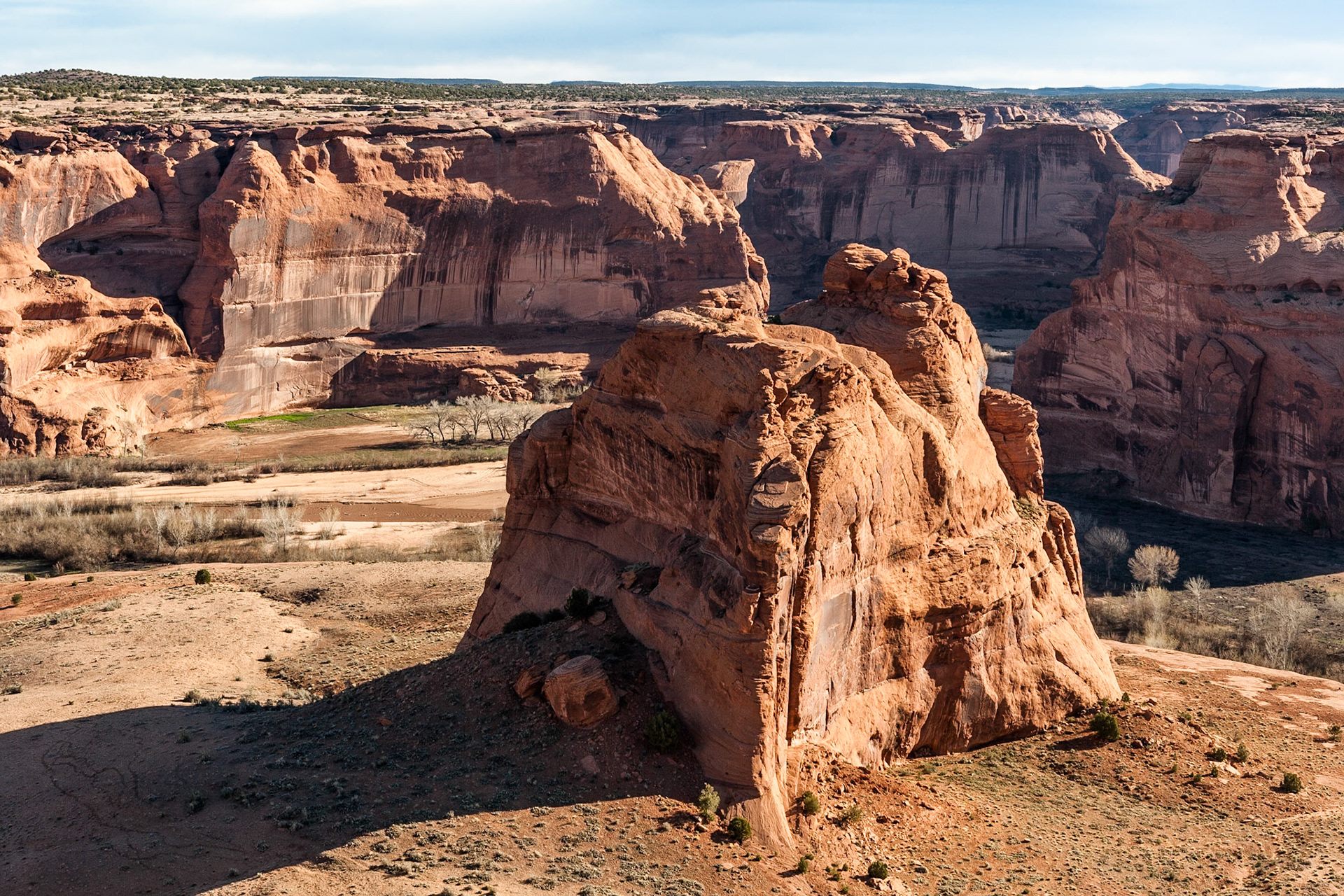 Sunrise at Canyon de Chelley, Junction Overlook, Arizona, USA