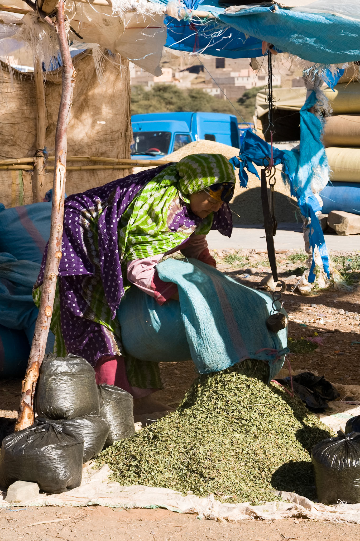 Woman at market at Agdz