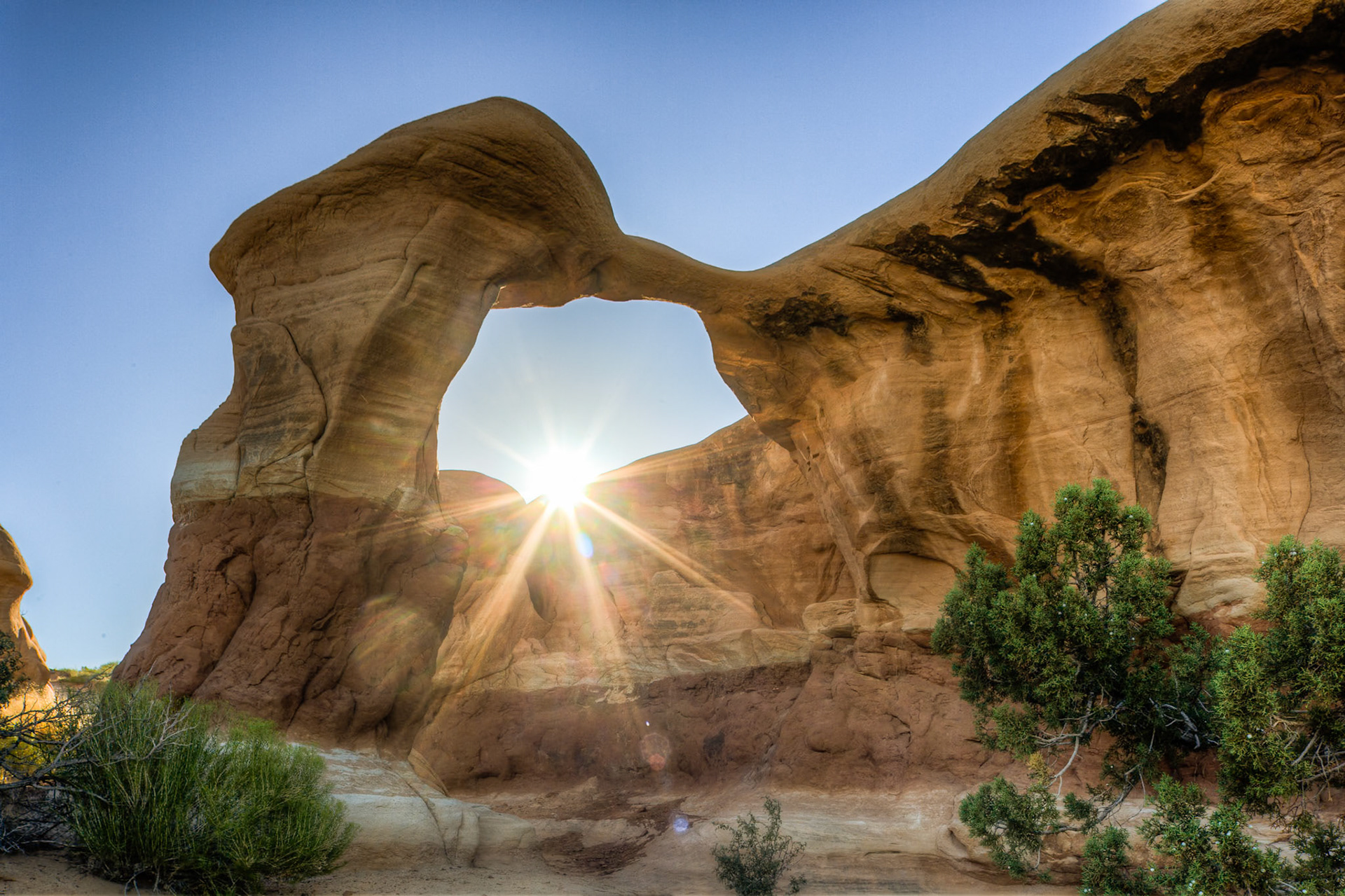 Sunrise at Metata Arch at Devils Garden at Grand Staircase Escalante National Monument, UT, USA